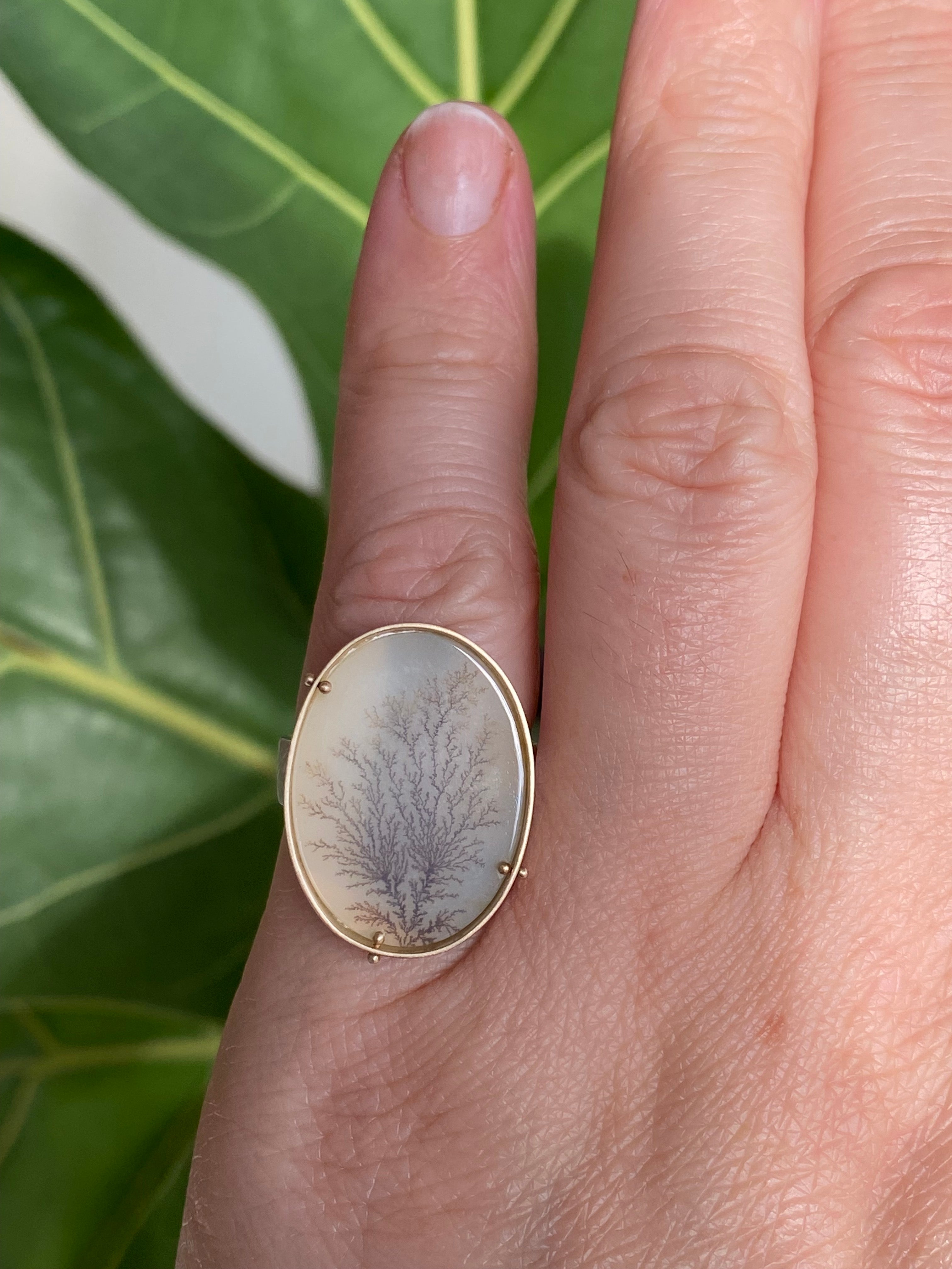 Hilary Finck- Dendritic Agate Ring