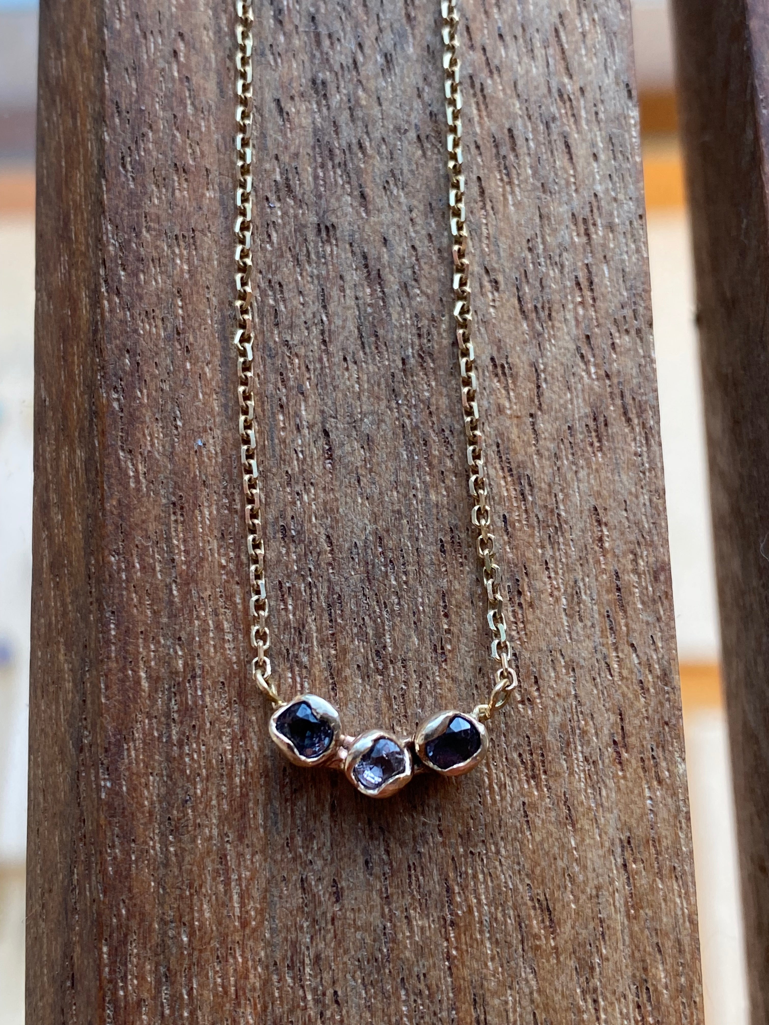 Elle Naz- Trio of Sapphire Necklace