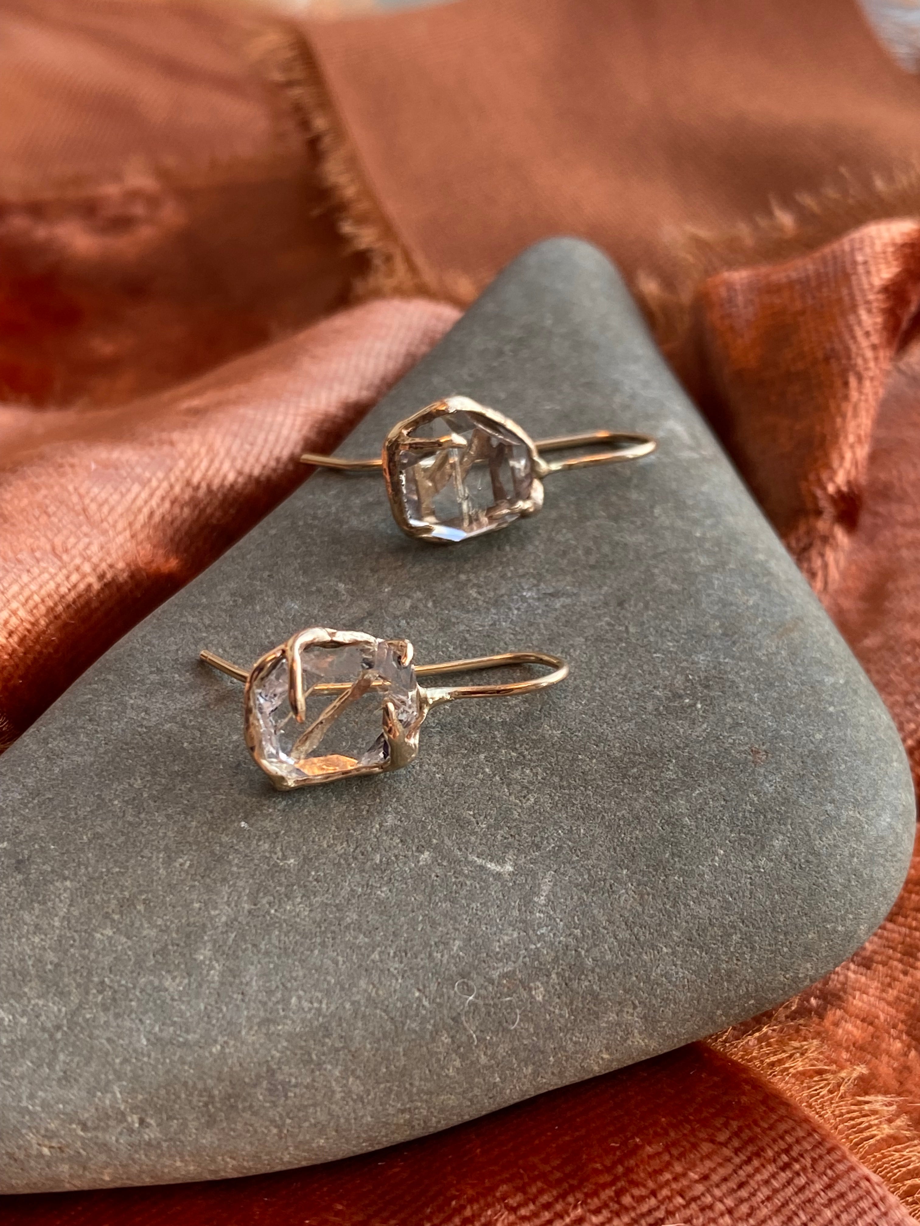 Elle Naz- Herkimer Diamond Earrings