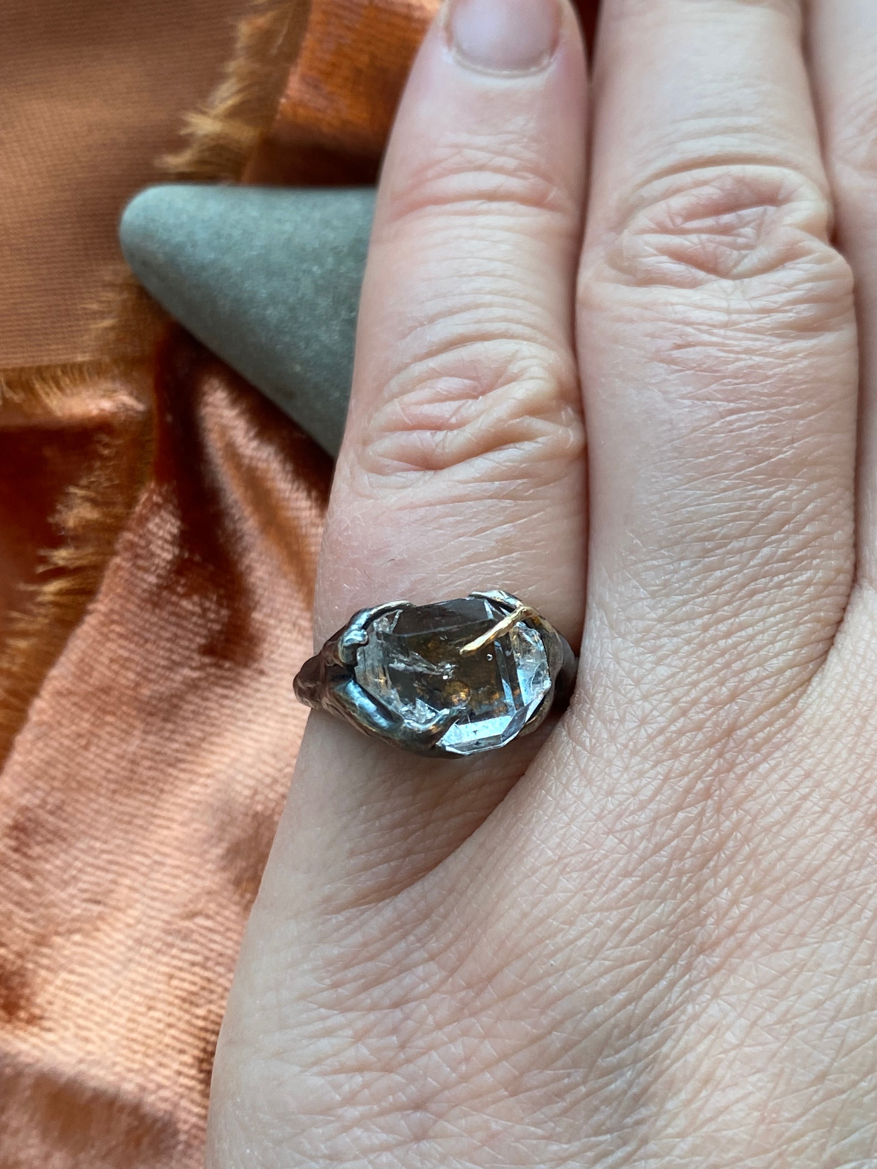 Elle Naz- Herkimer Diamond Ring