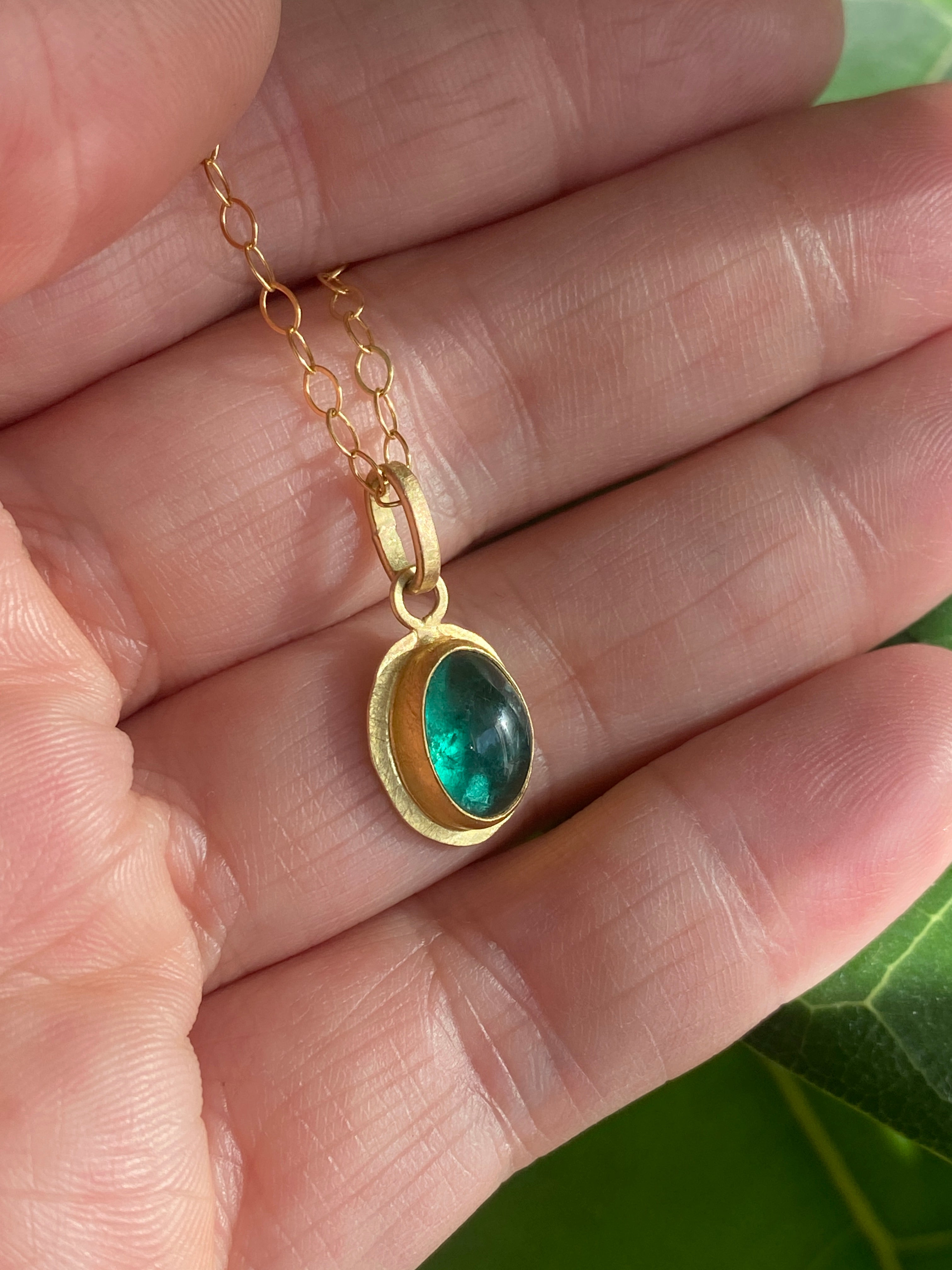 Siedra Loeffler- Emerald Cabochon Pendant