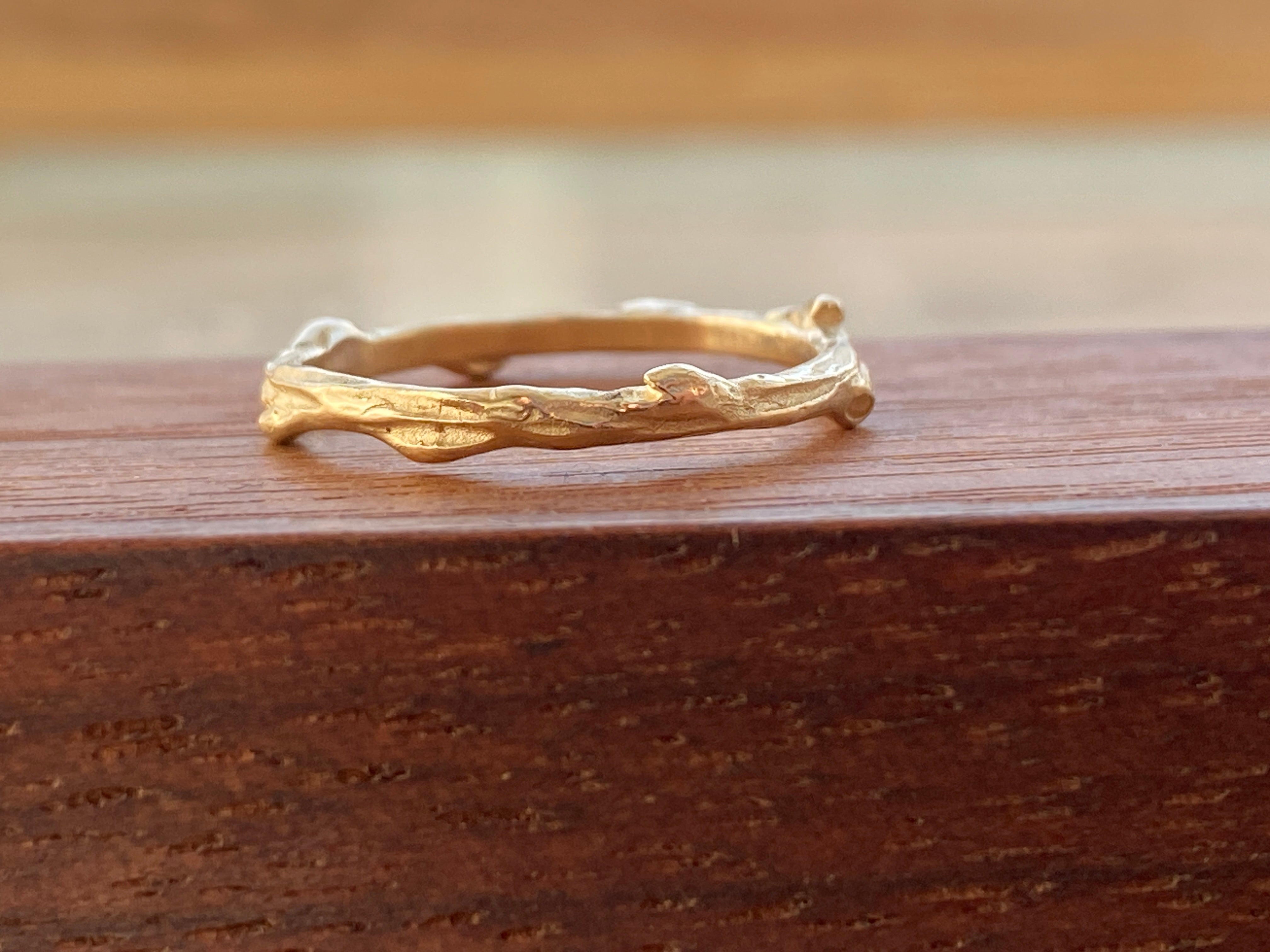 Luana Coonen- 14k Pinot Twig Branch Ring