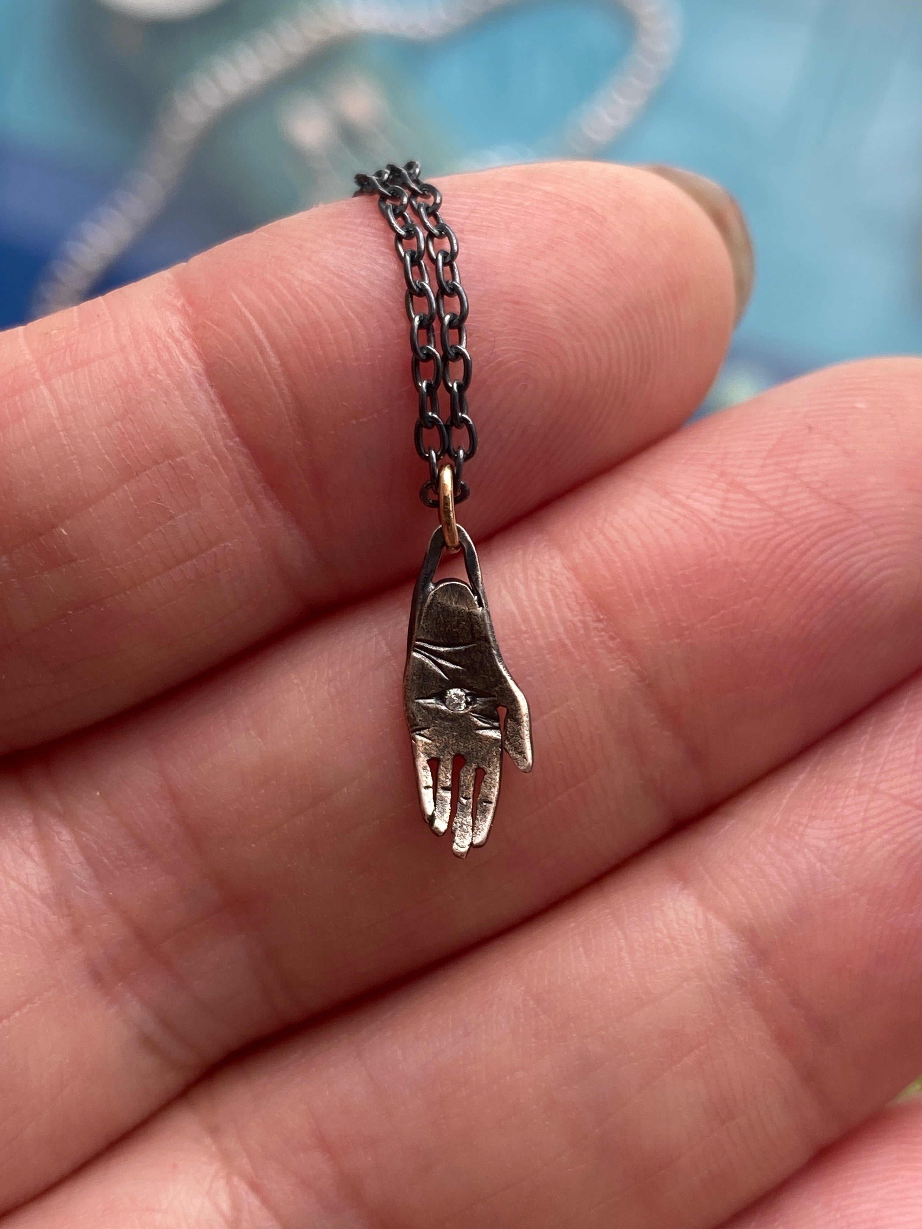 Luana Coonen- Tiny Mystic Hand Necklace