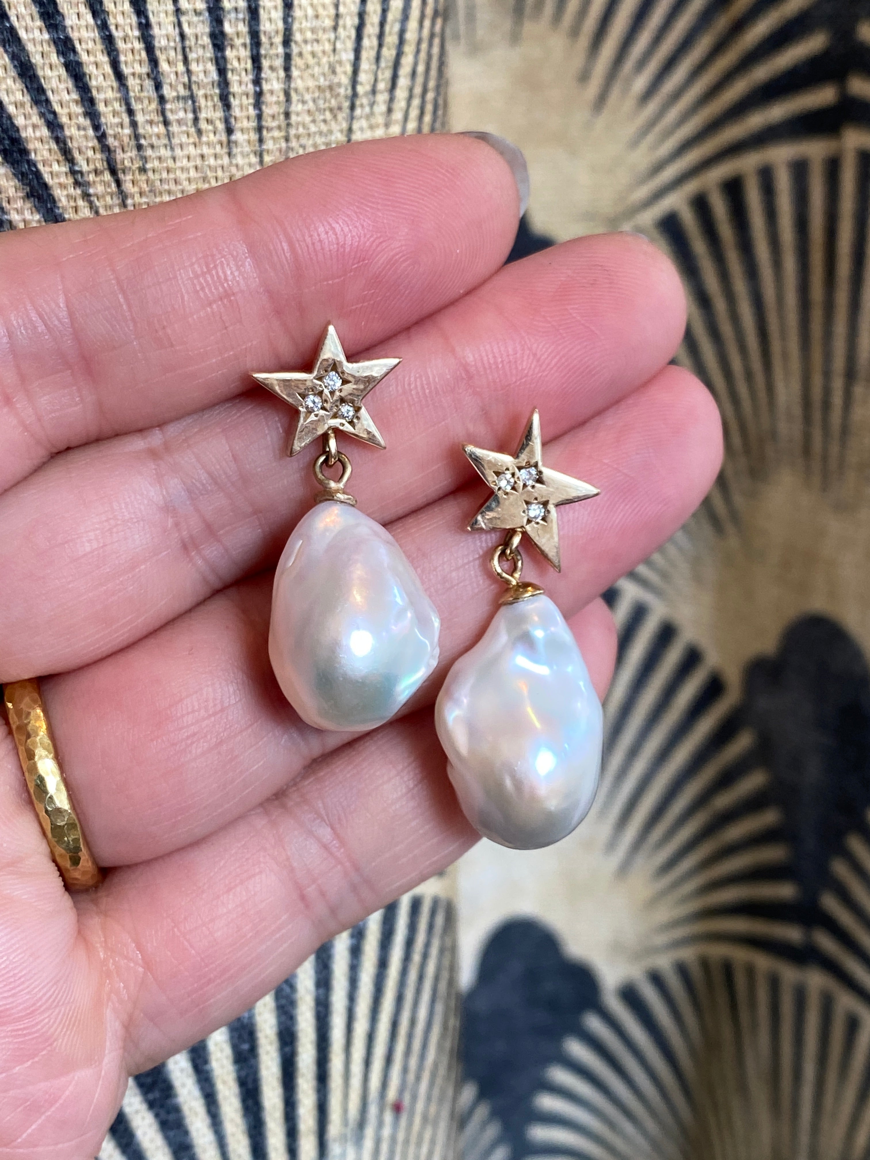 Siedra Loeffler- Celestial Pearl Earrings
