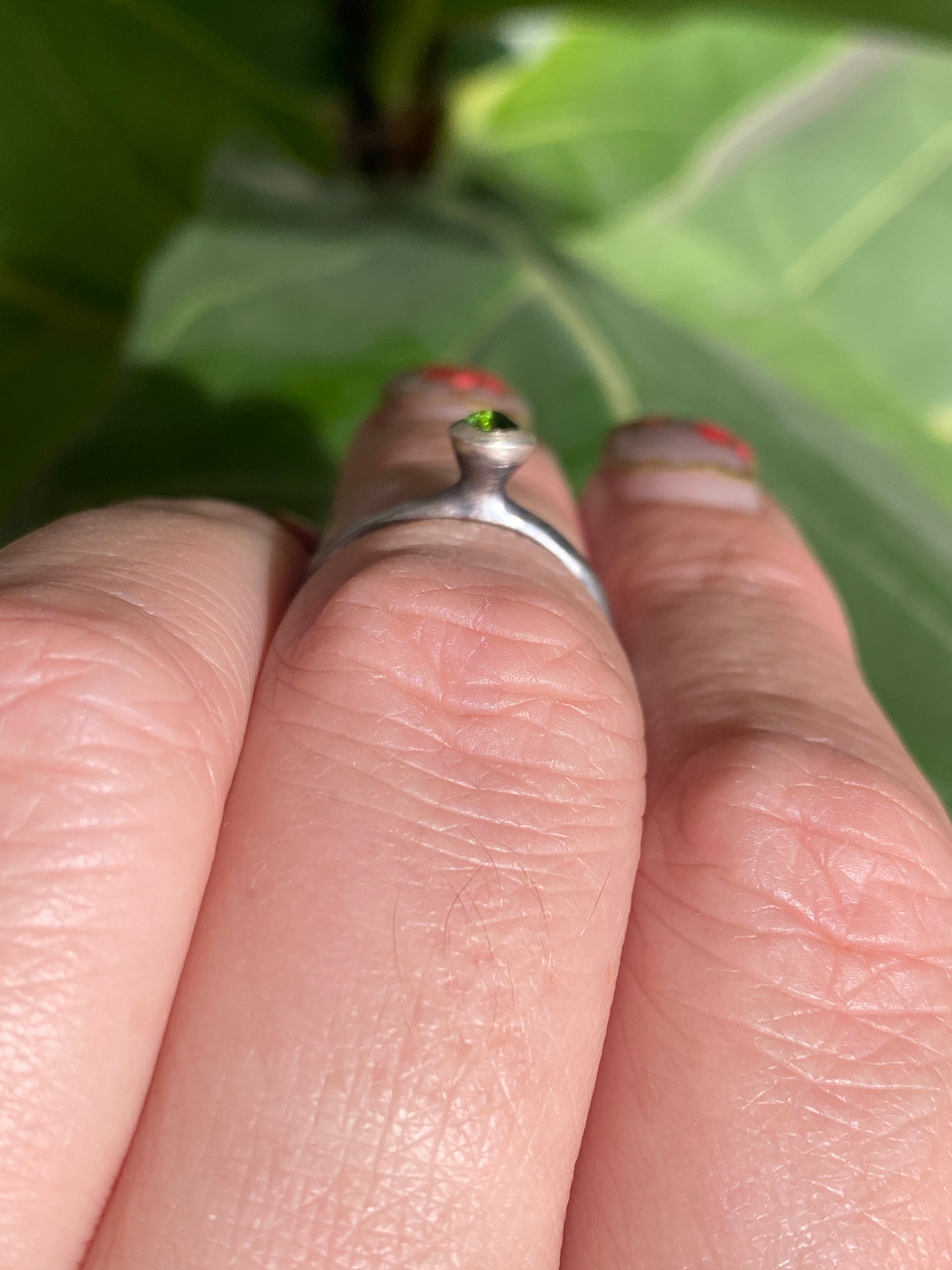 YFarmani Jewelry- Green Candy Top Tourmaline Ring