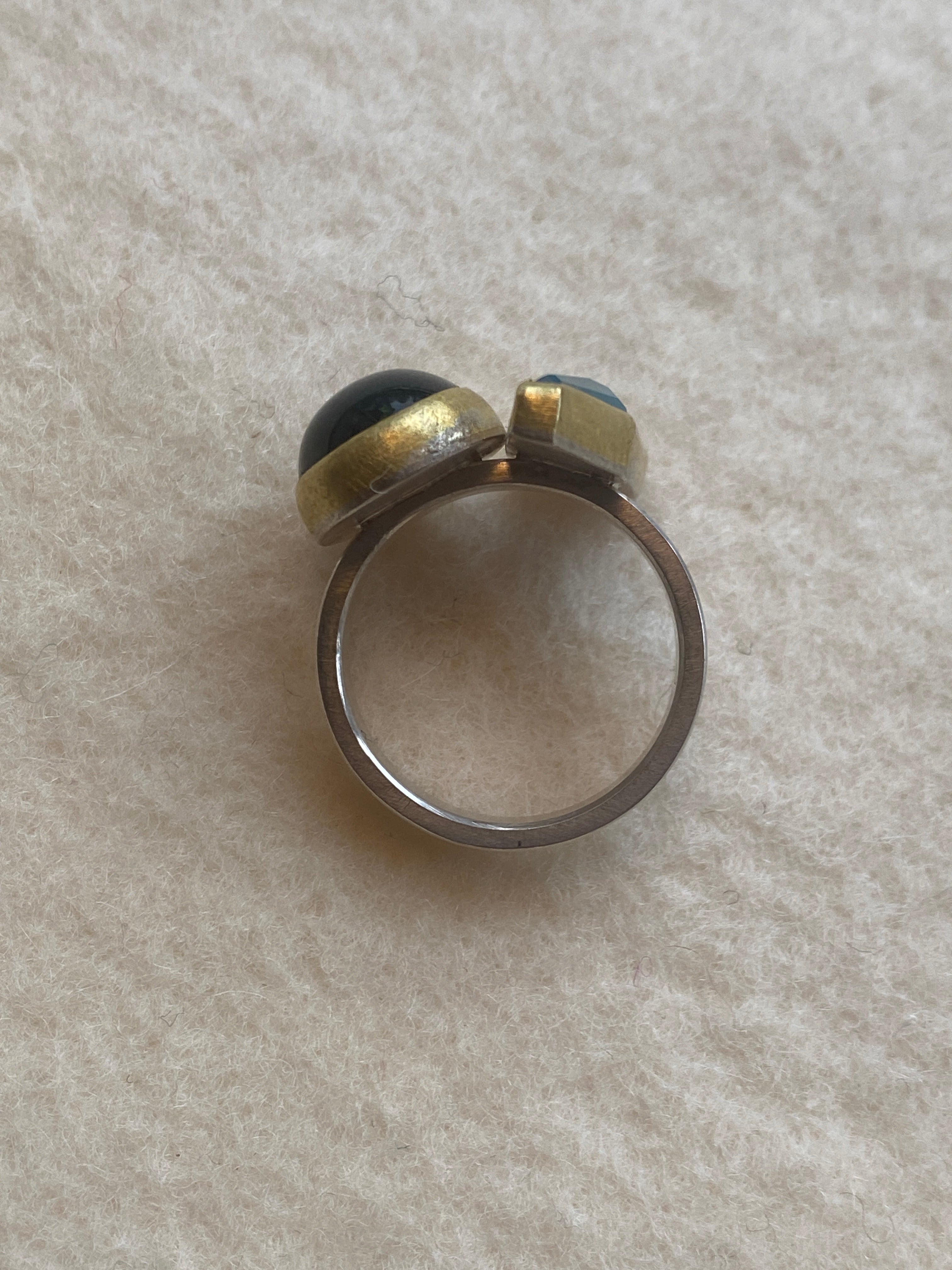 Sam Woehrmann- Blue Green Cluster Ring