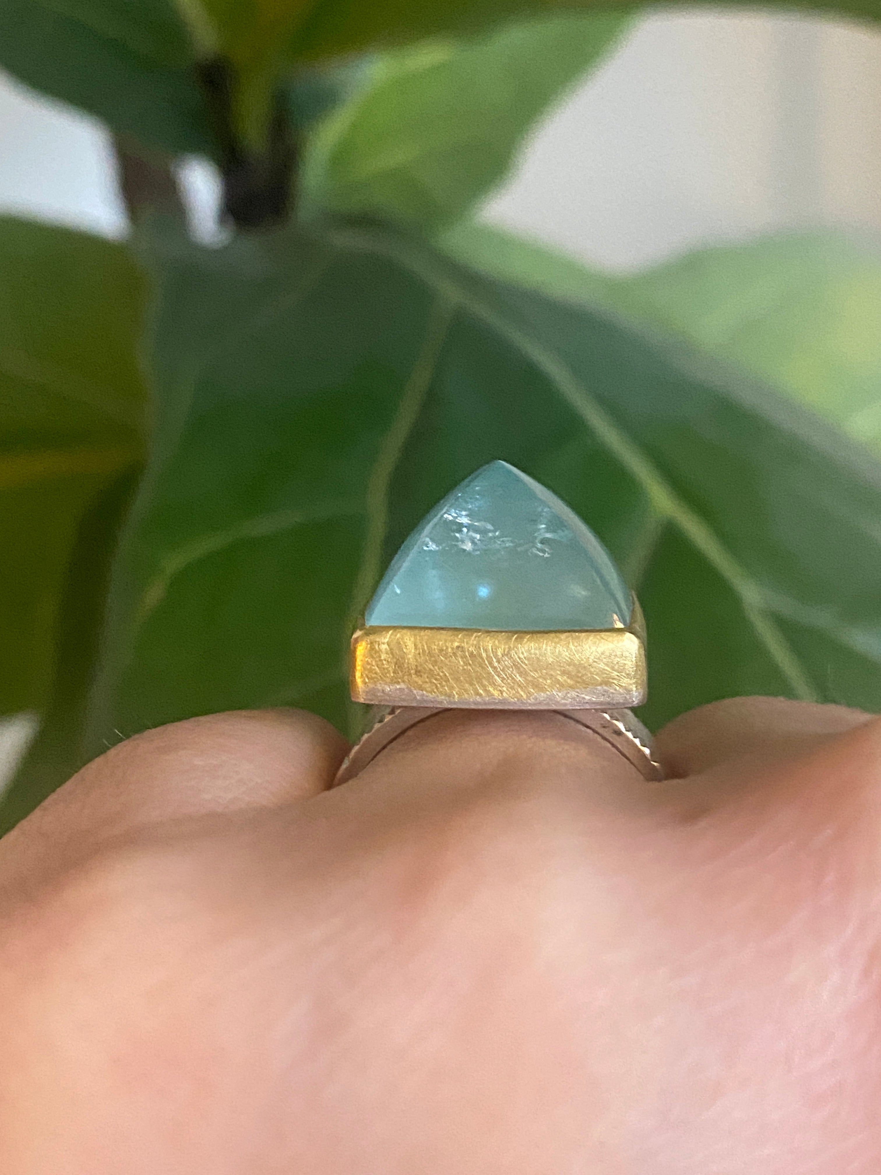 Sam Woehrmann- Sugarloaf Aquamarine Ring