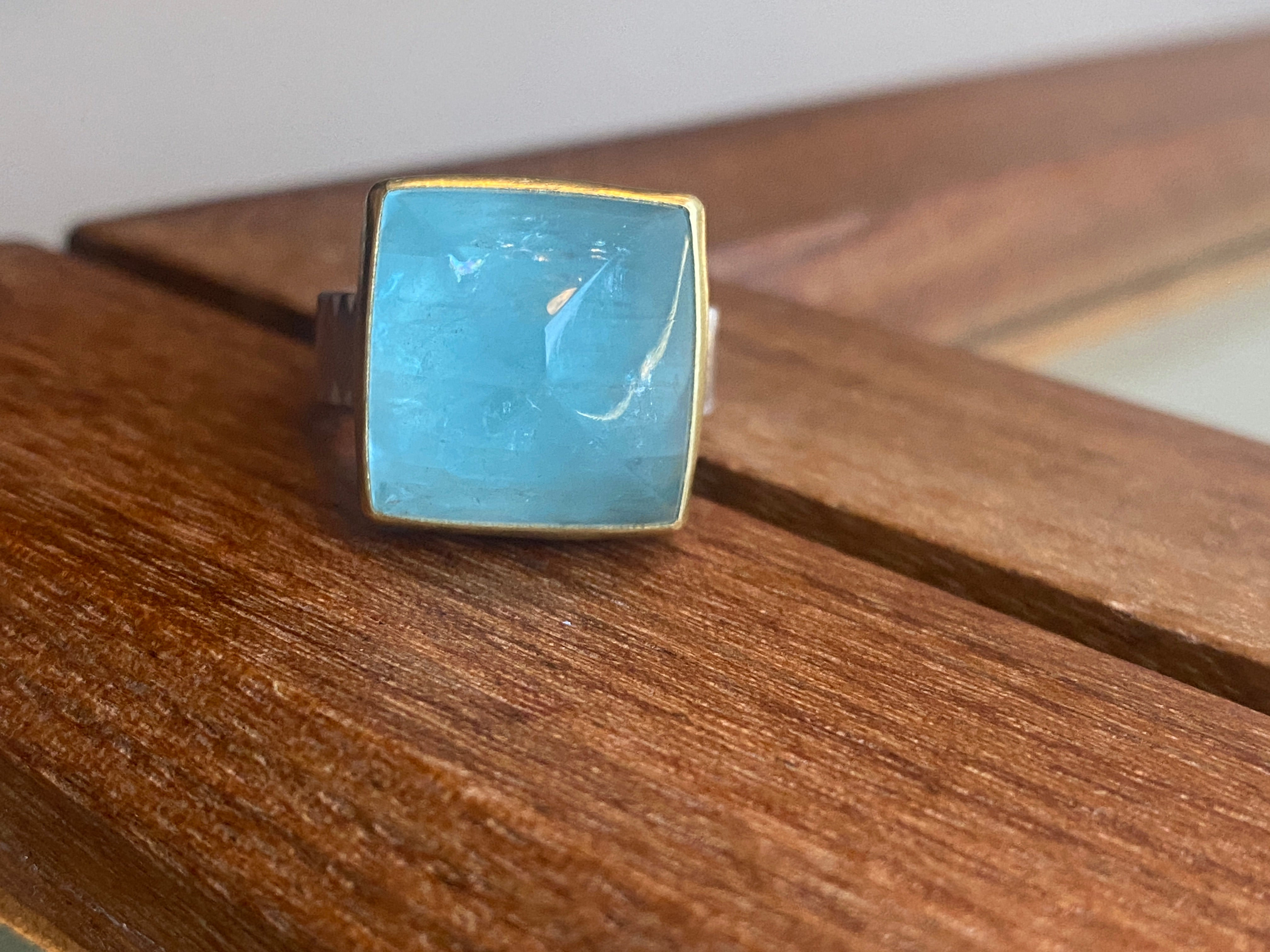 Sam Woehrmann- Sugarloaf Aquamarine Ring