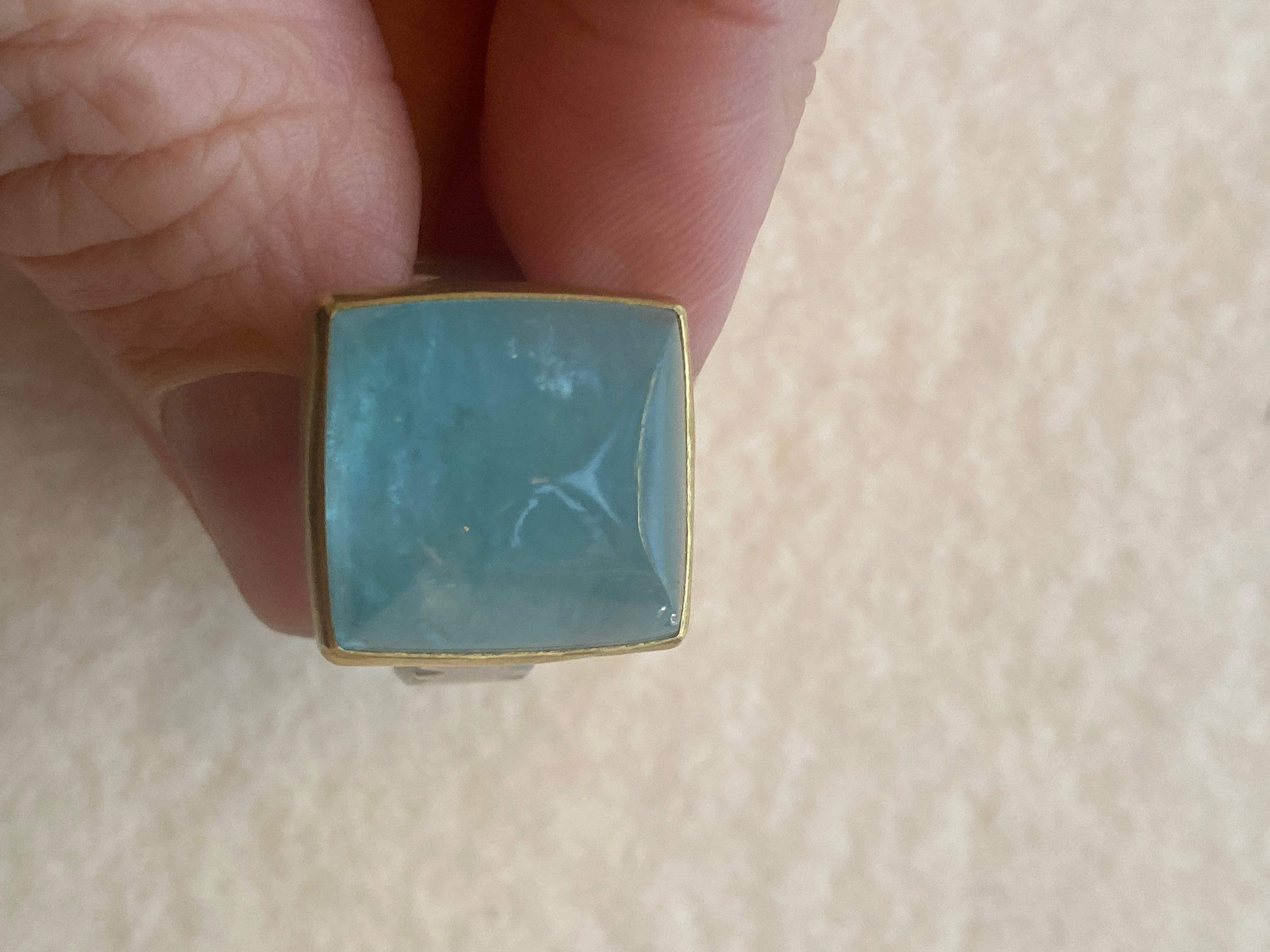 Sam Woehrmann- Sugarloaf Aquamarine Ring