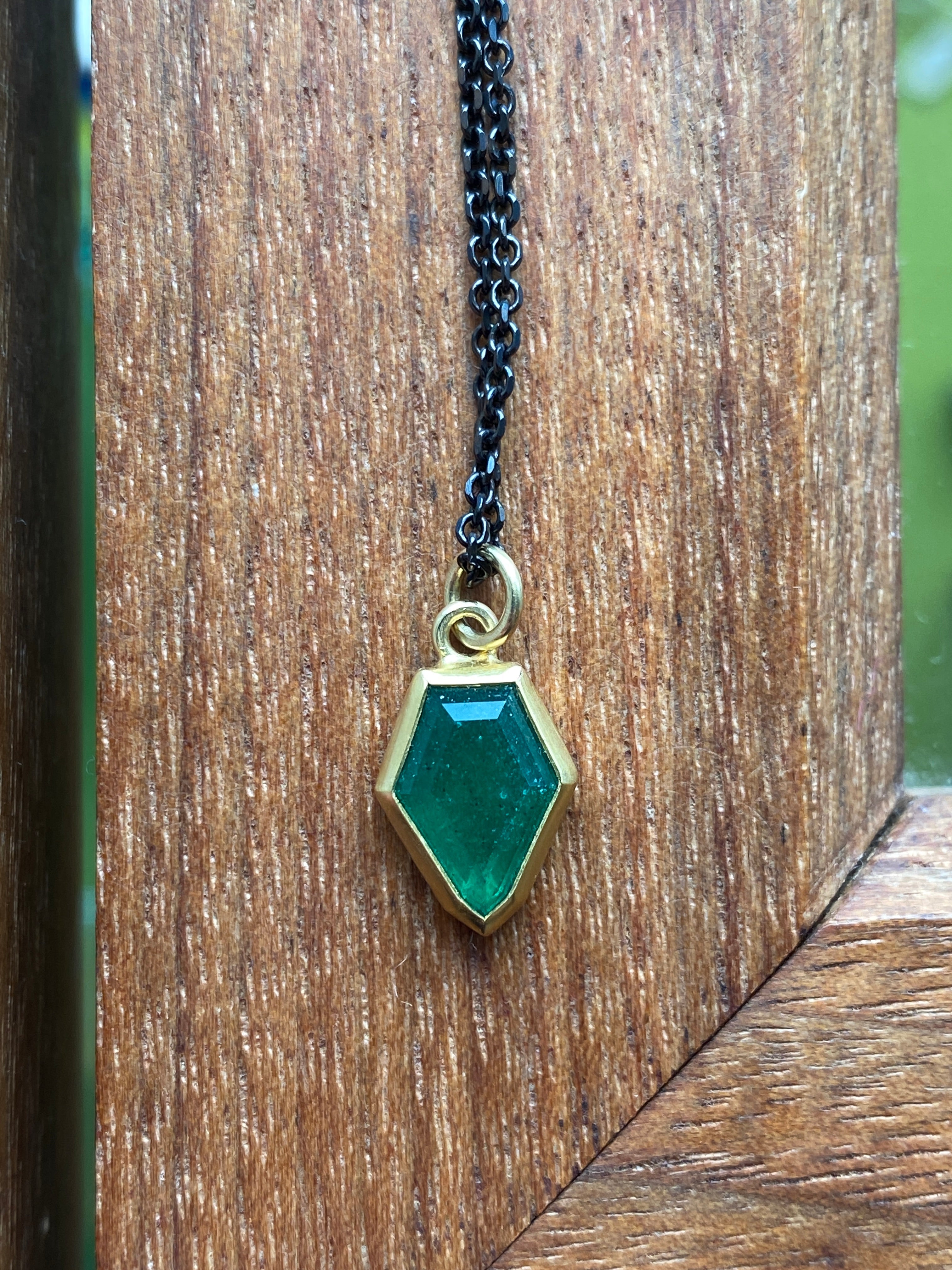 Sam Woehrmann- Geometric Emerald Necklace
