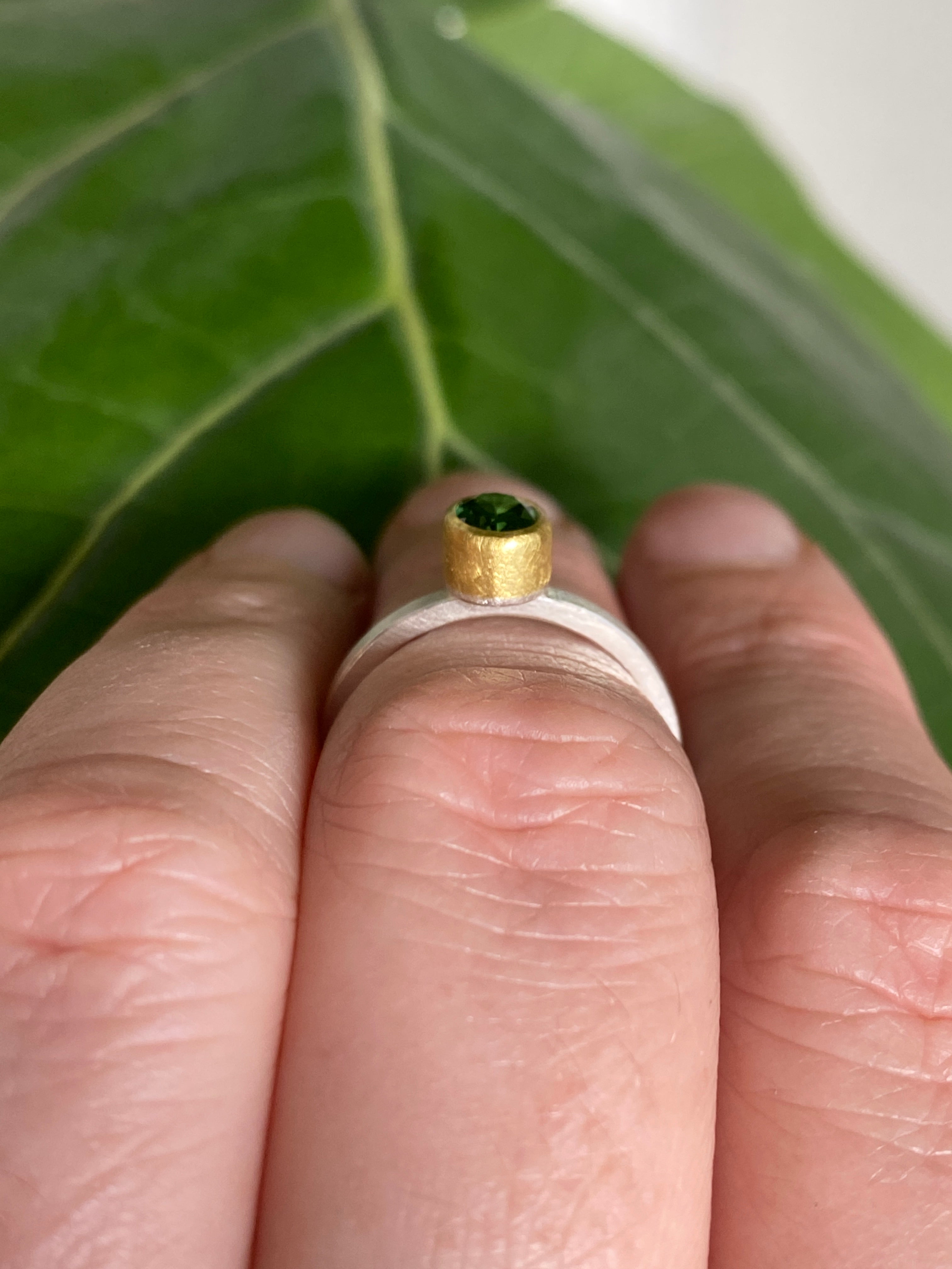 Sam Woehrmann- Oval Tourmaline Stacking Ring