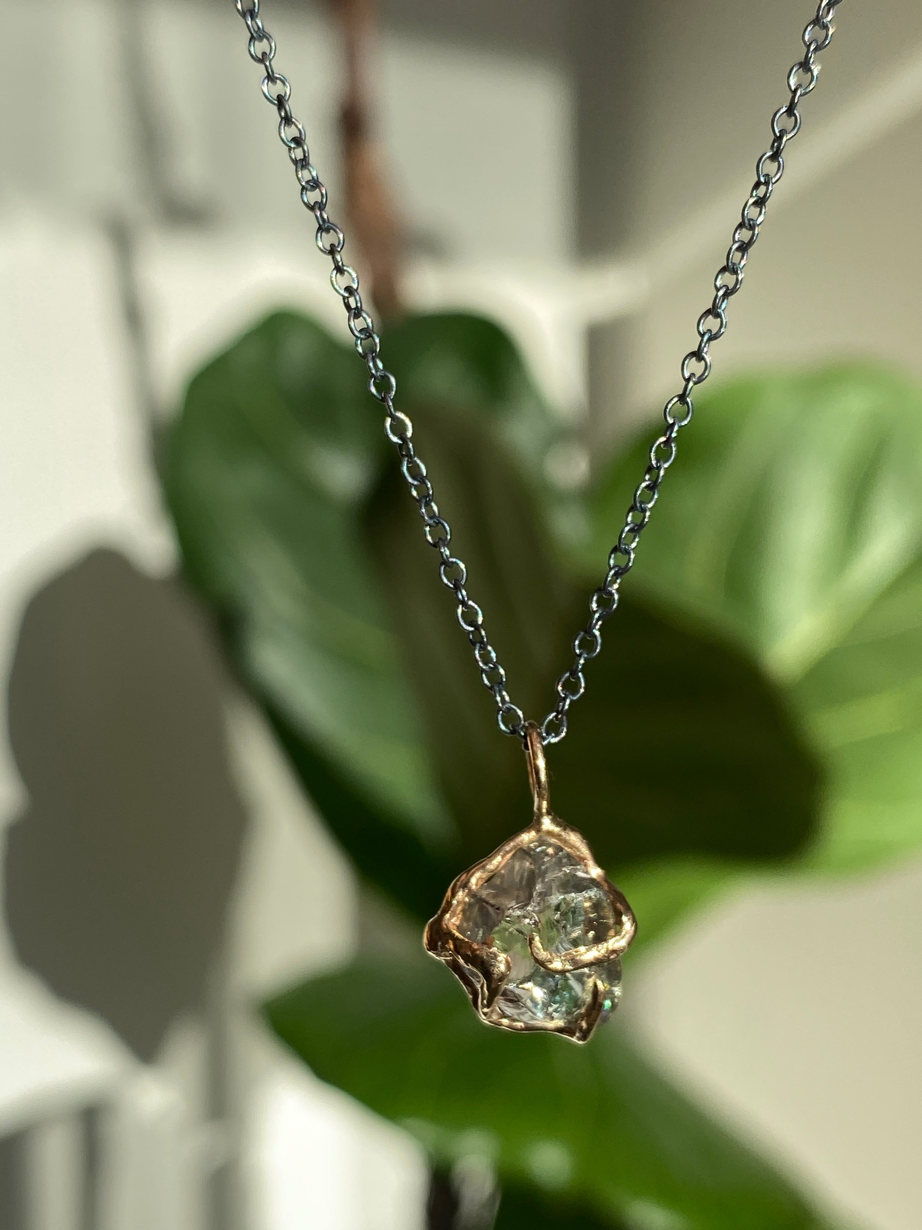 Elle Naz- Rough Tourmaline Necklace