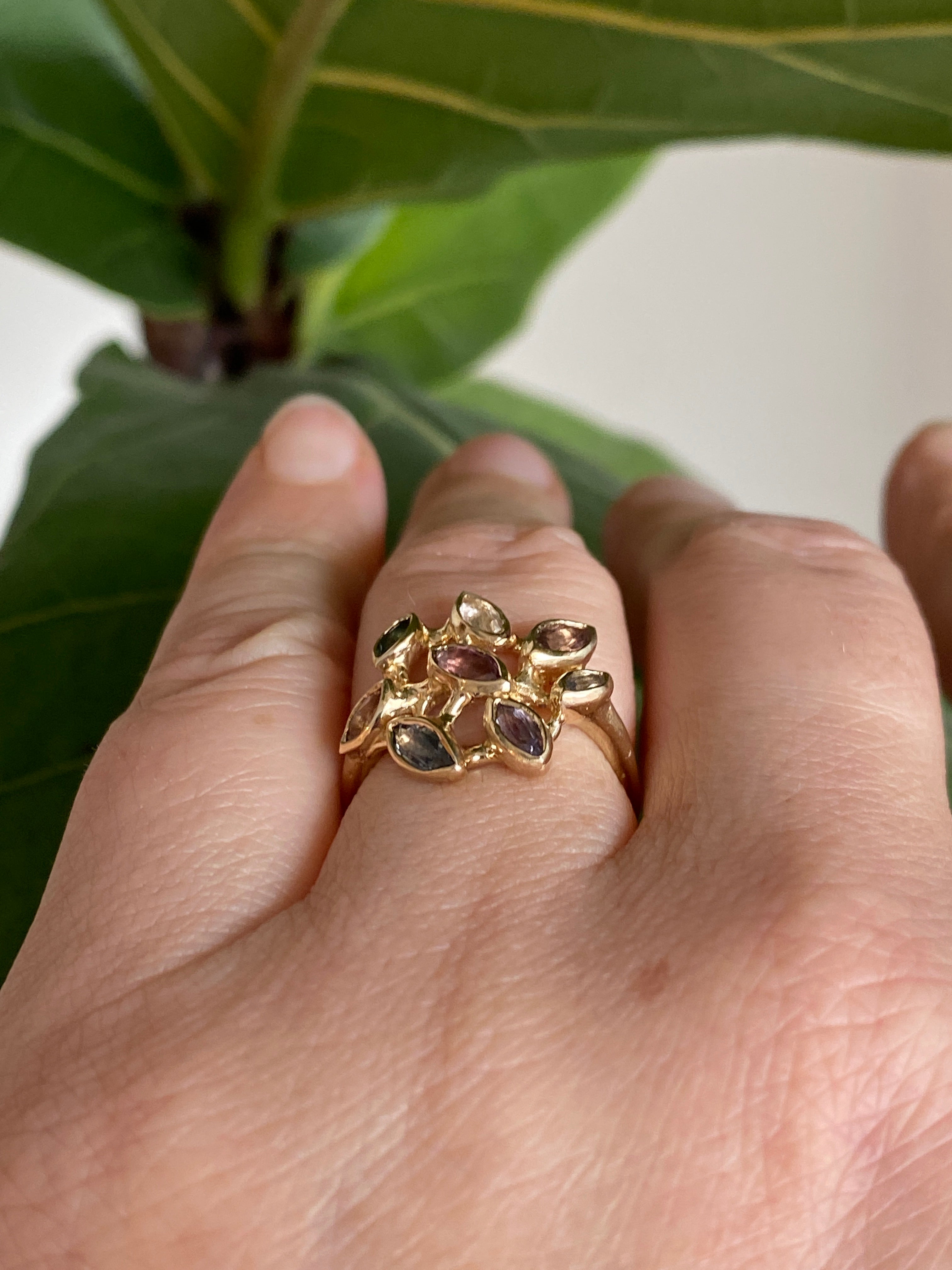 Elle Naz- Mosaic Sapphire Ring