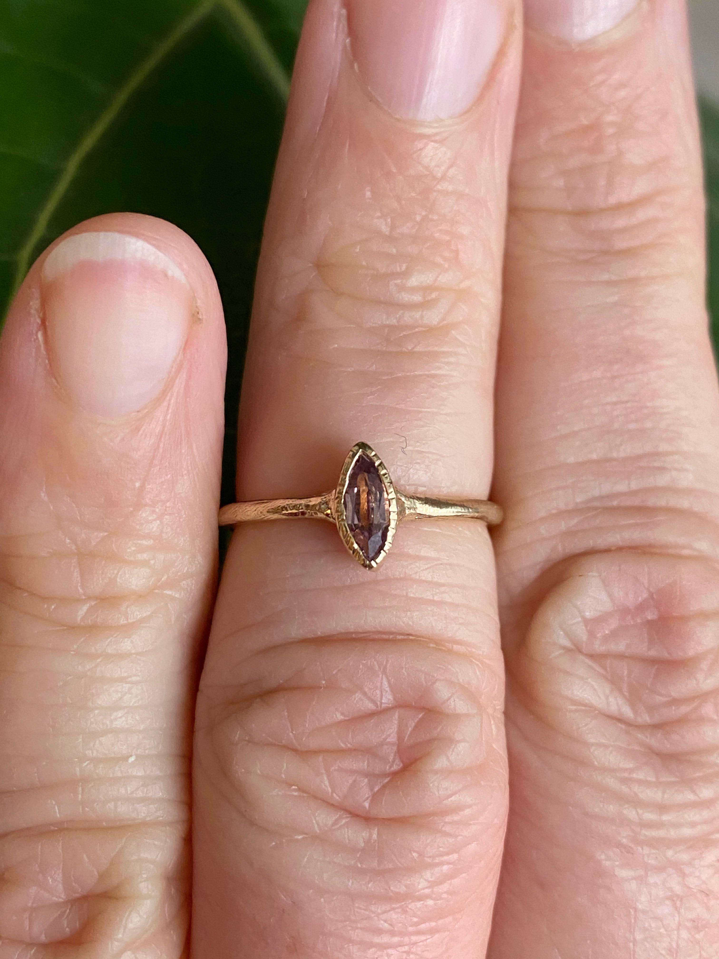 Elle Naz- Marquis Sapphire Ring