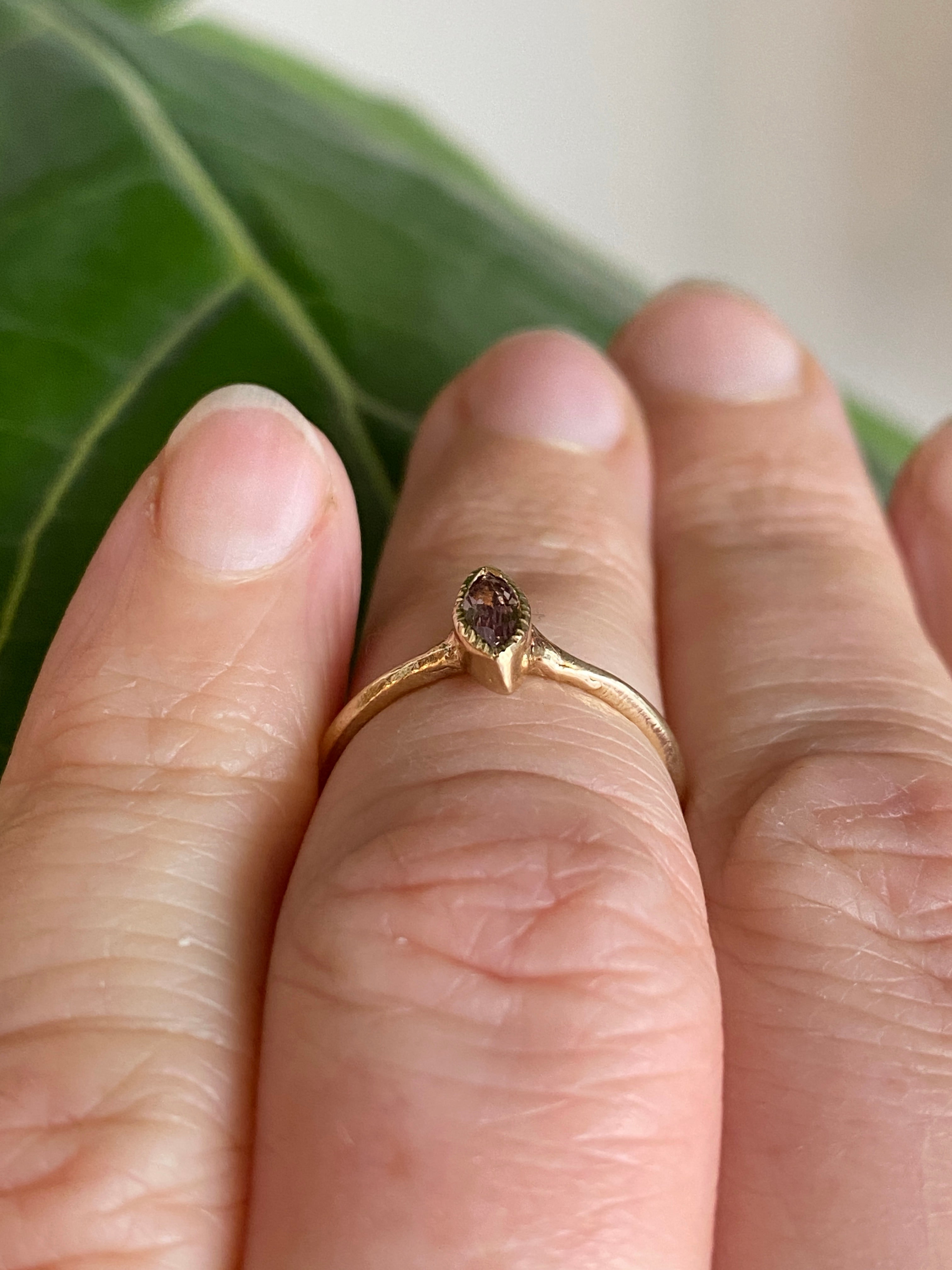 Elle Naz- Marquis Sapphire Ring