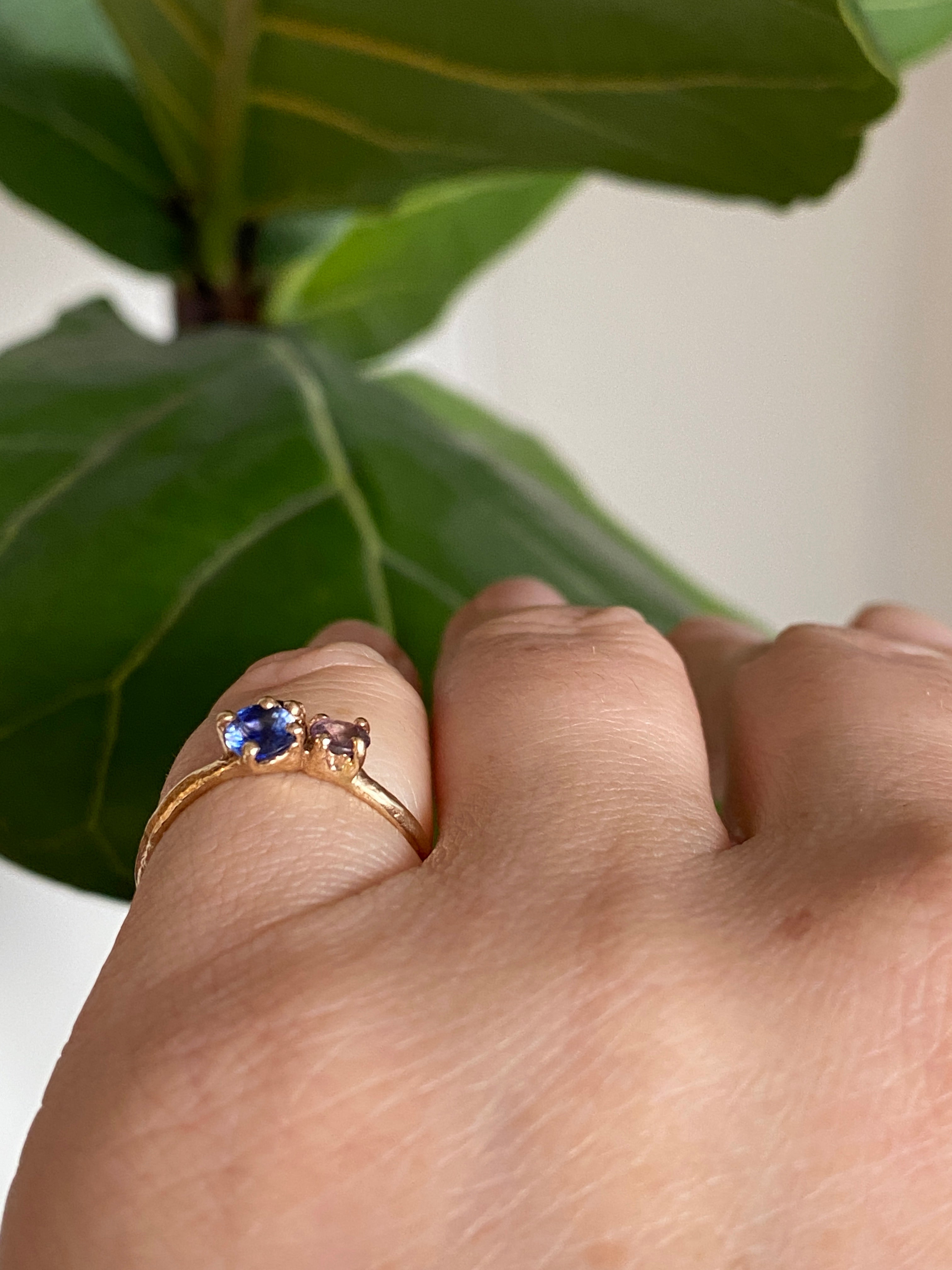 Elle Naz- Cluster of Sapphires Ring