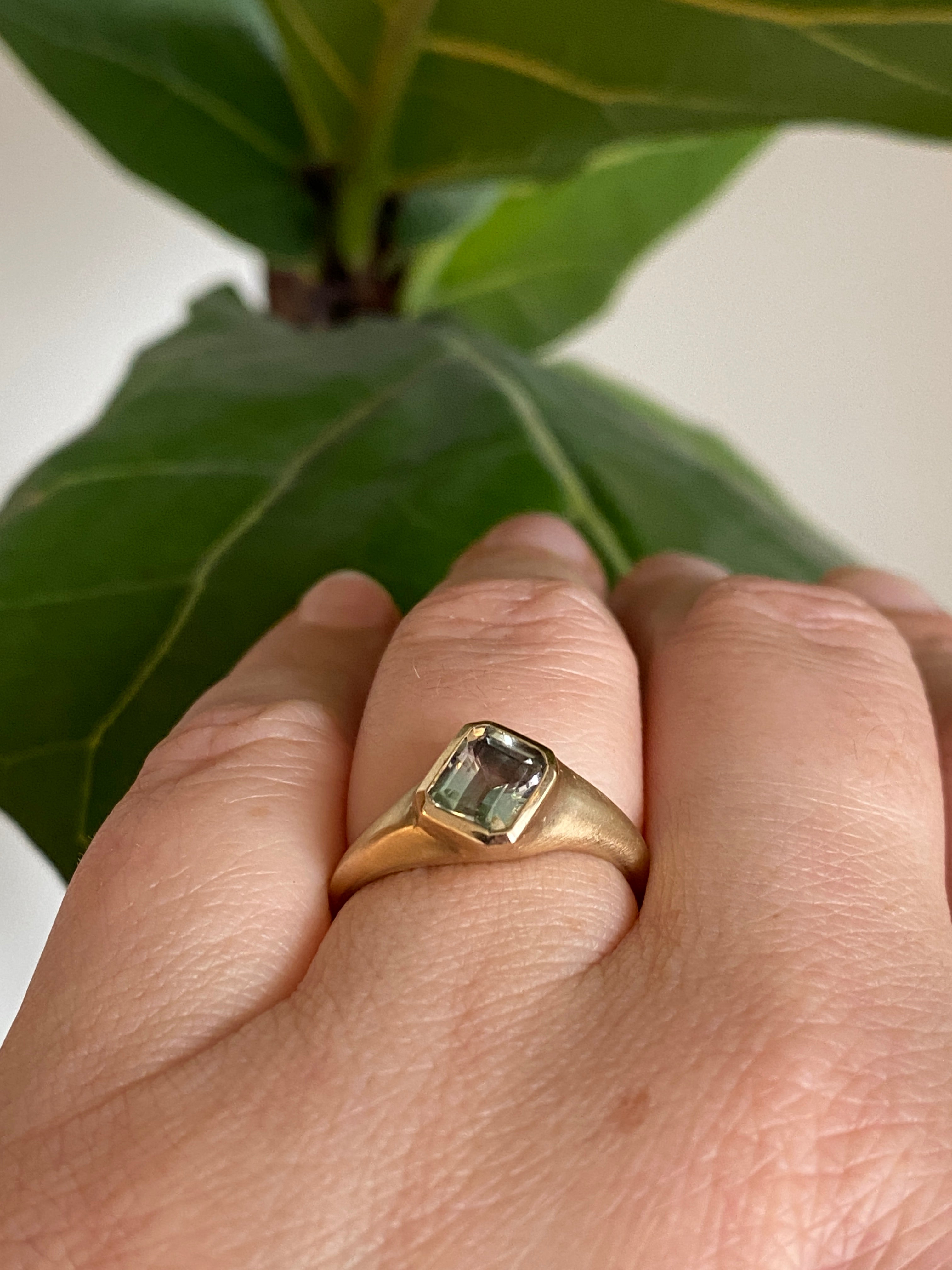Elle Naz- Leaning Tourmaline Ring