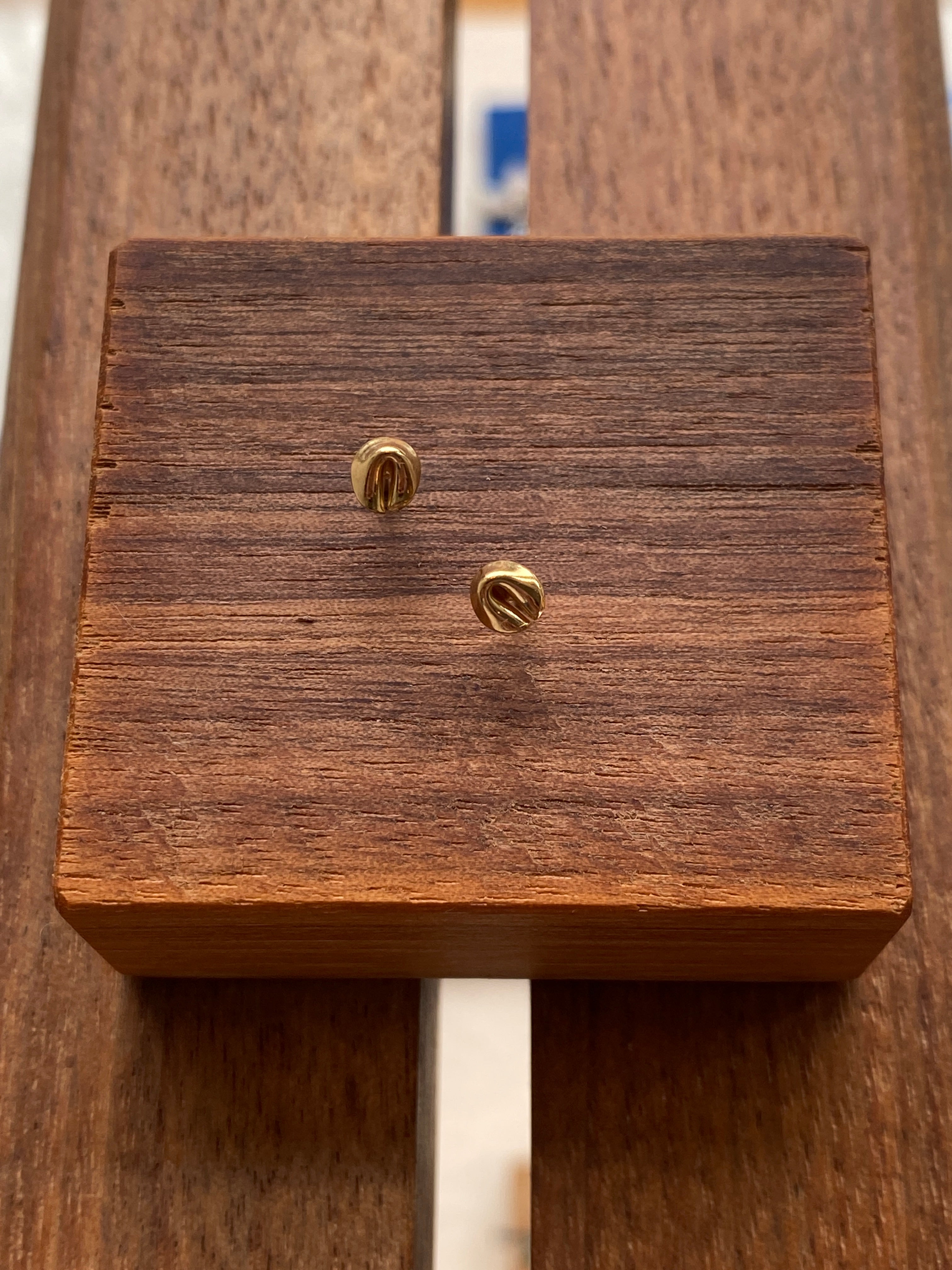 Christina Kober- Fortune Cookie Stud Earrings