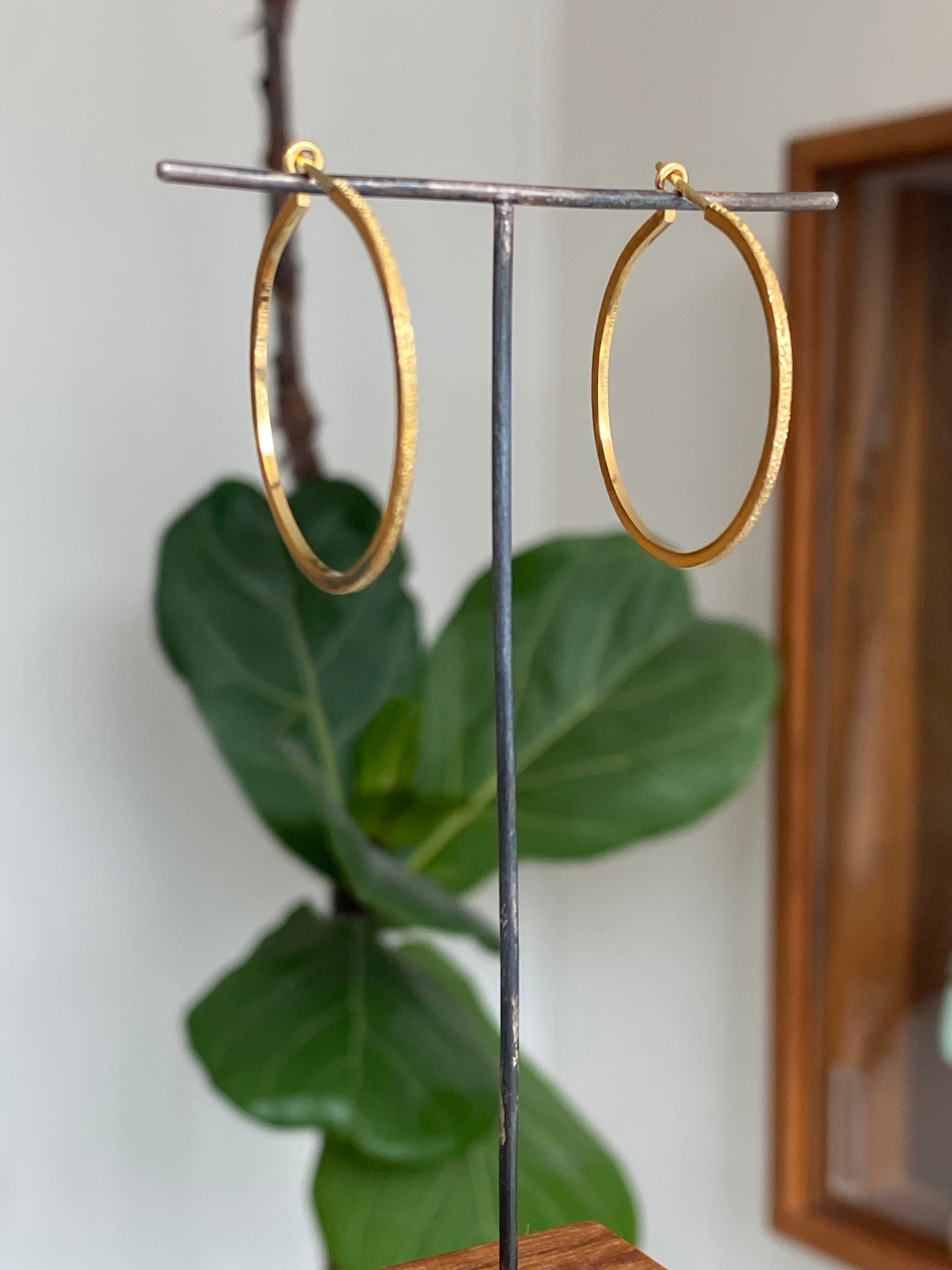 Christina Kober- Sparkling Hoop Earrings