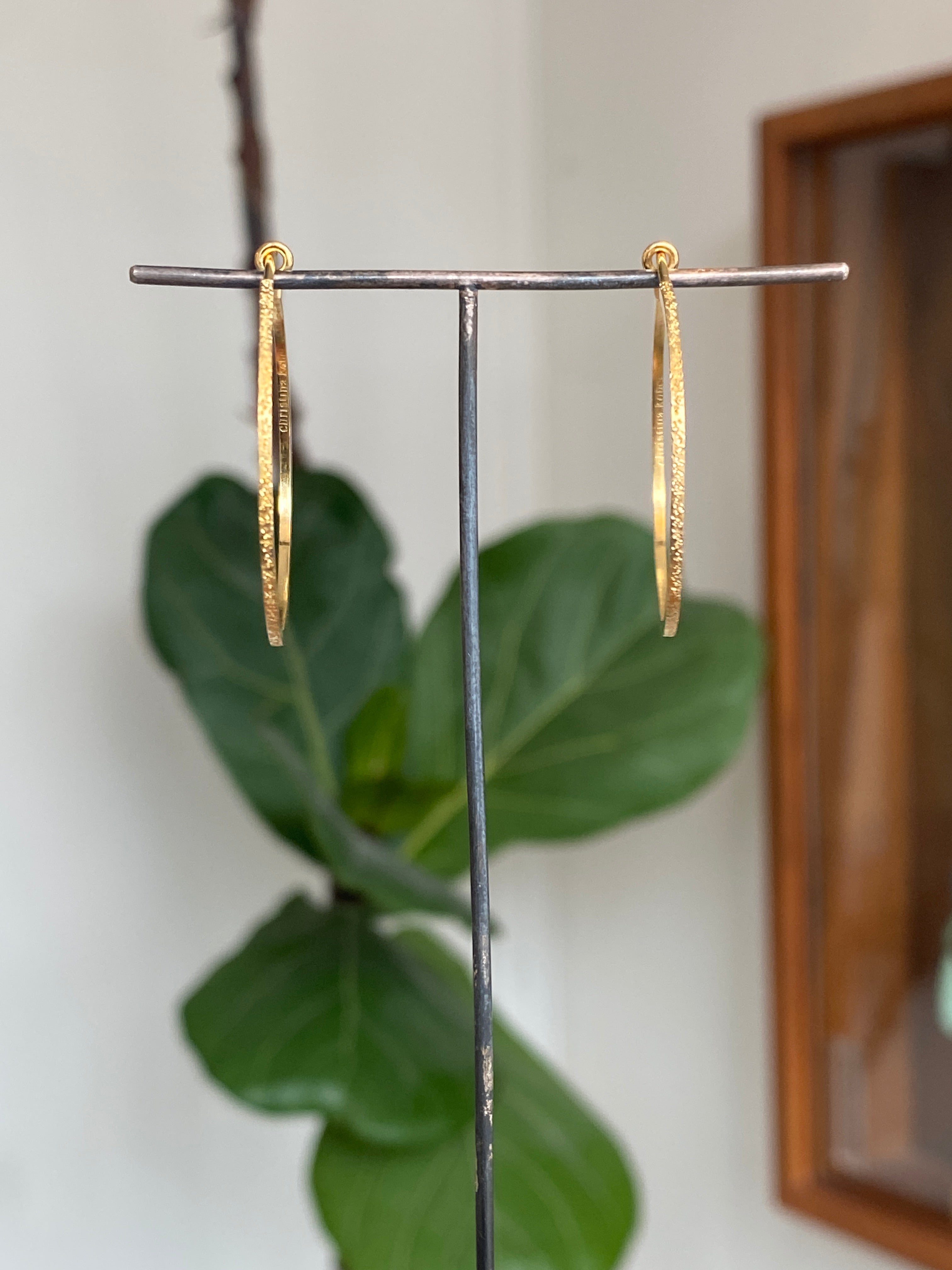 Christina Kober- Sparkling Hoop Earrings