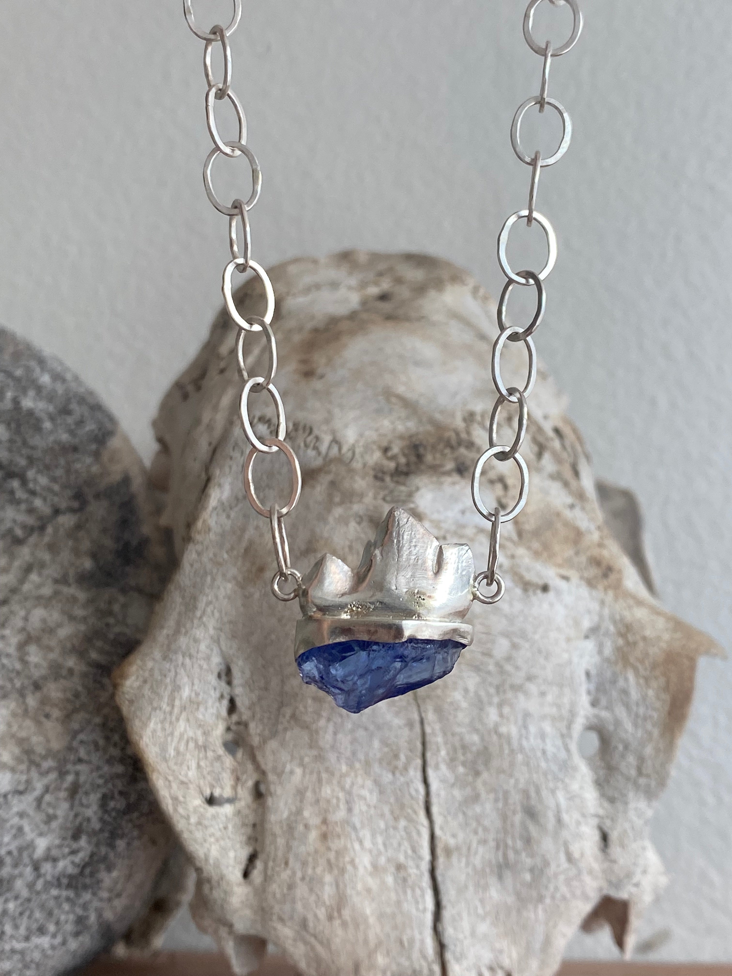 M. Rose Studio- Tooth Iceberg with Tanzanite Necklace