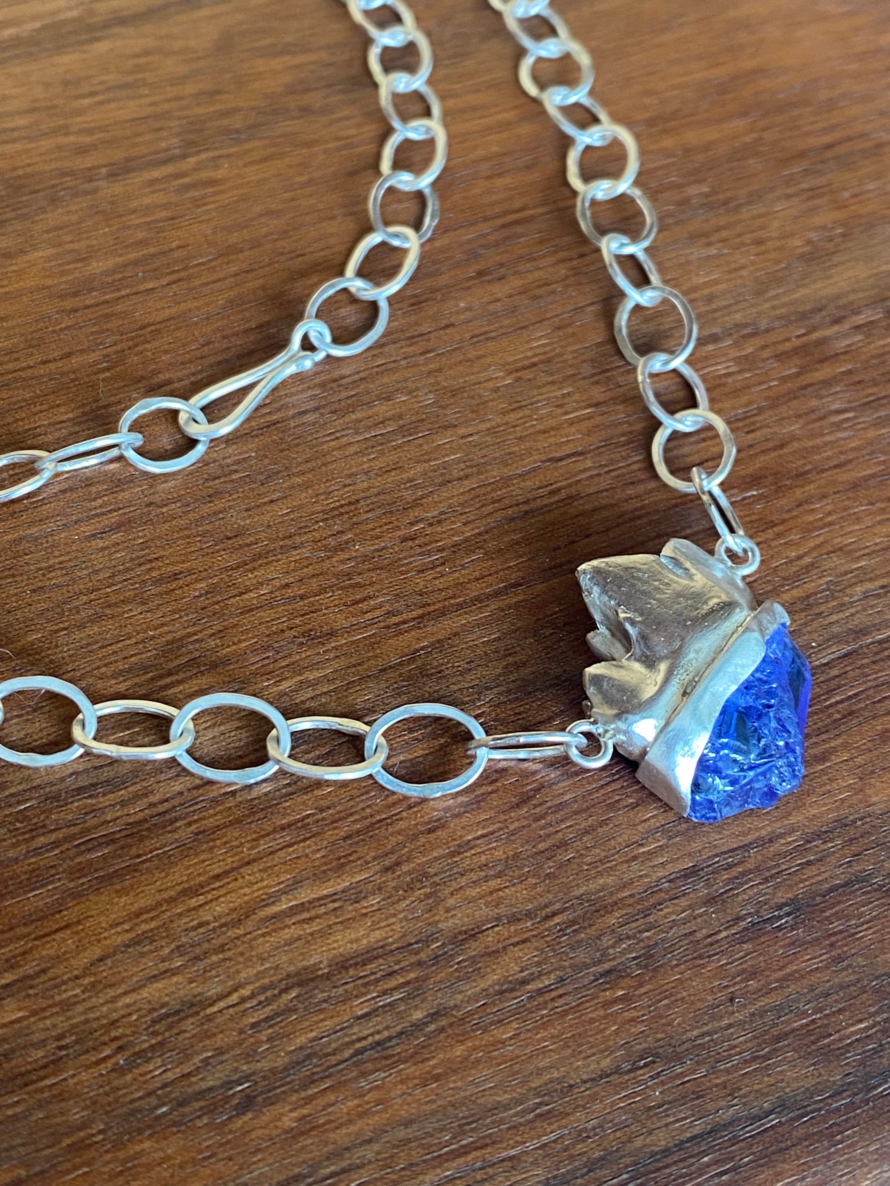 M. Rose Studio- Tooth Iceberg with Tanzanite Necklace