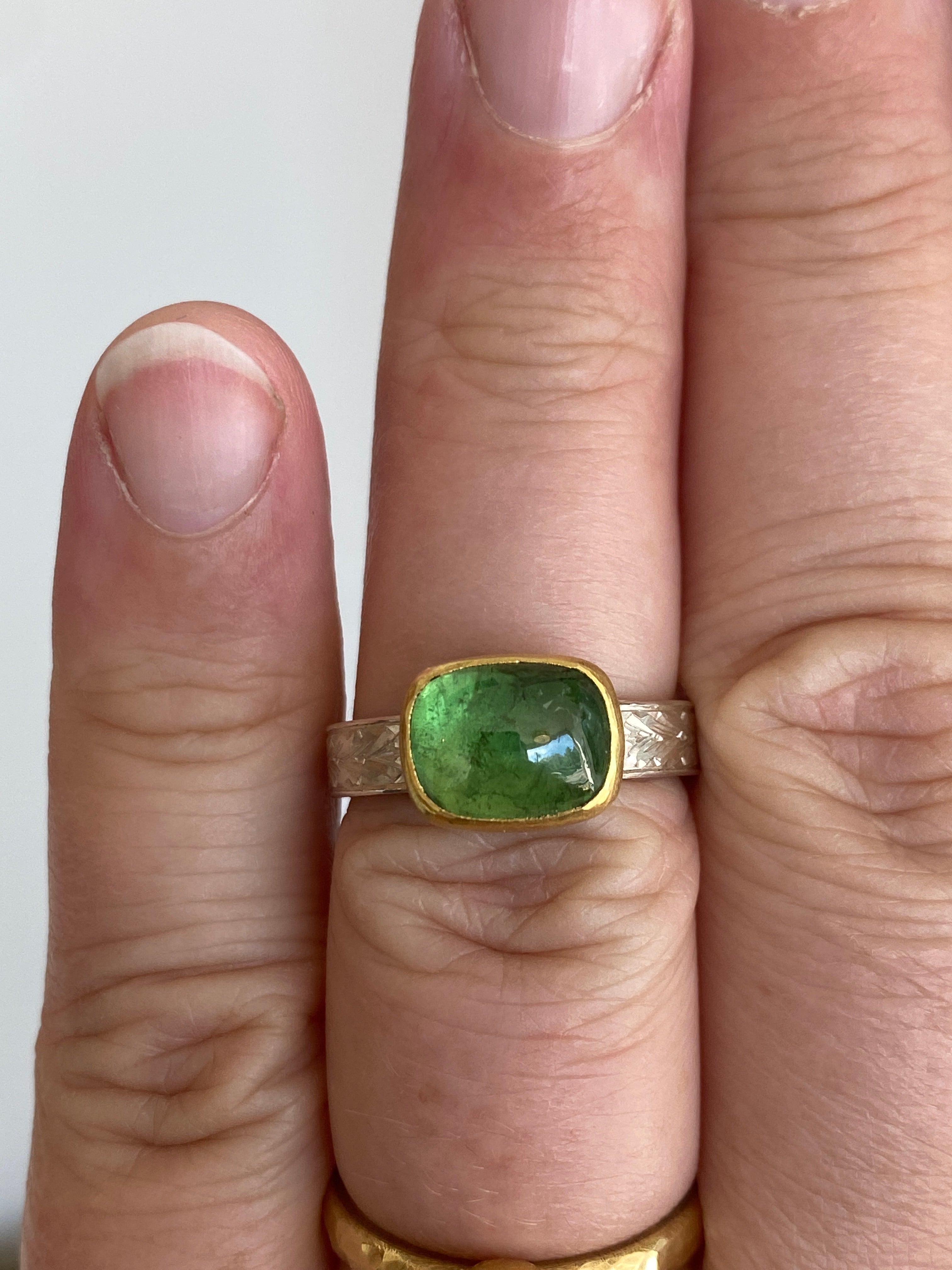 Sam Woehrmann- Tsavorite Garnet Ring