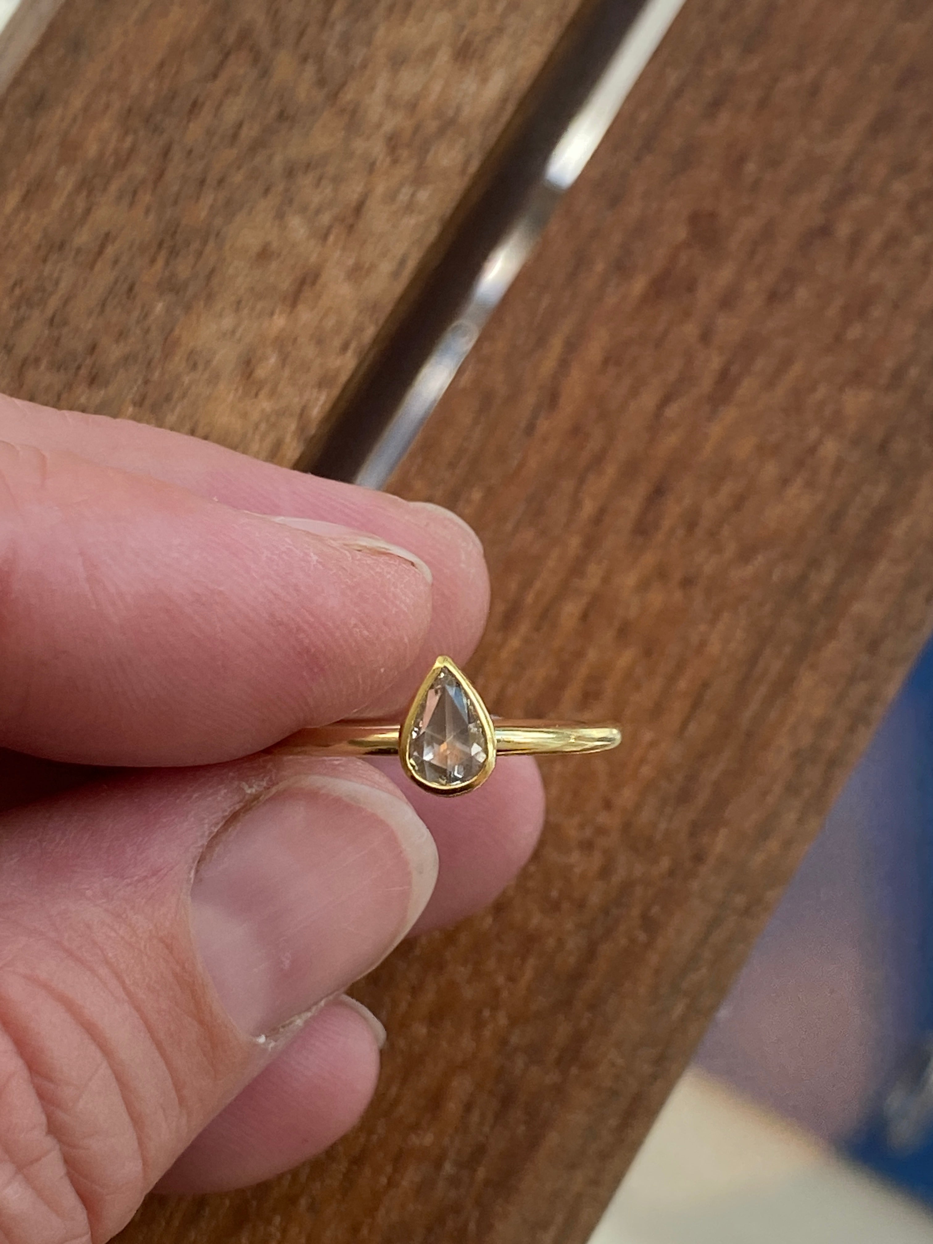 Sam Woehrmann- Icy Diamond Drop Ring