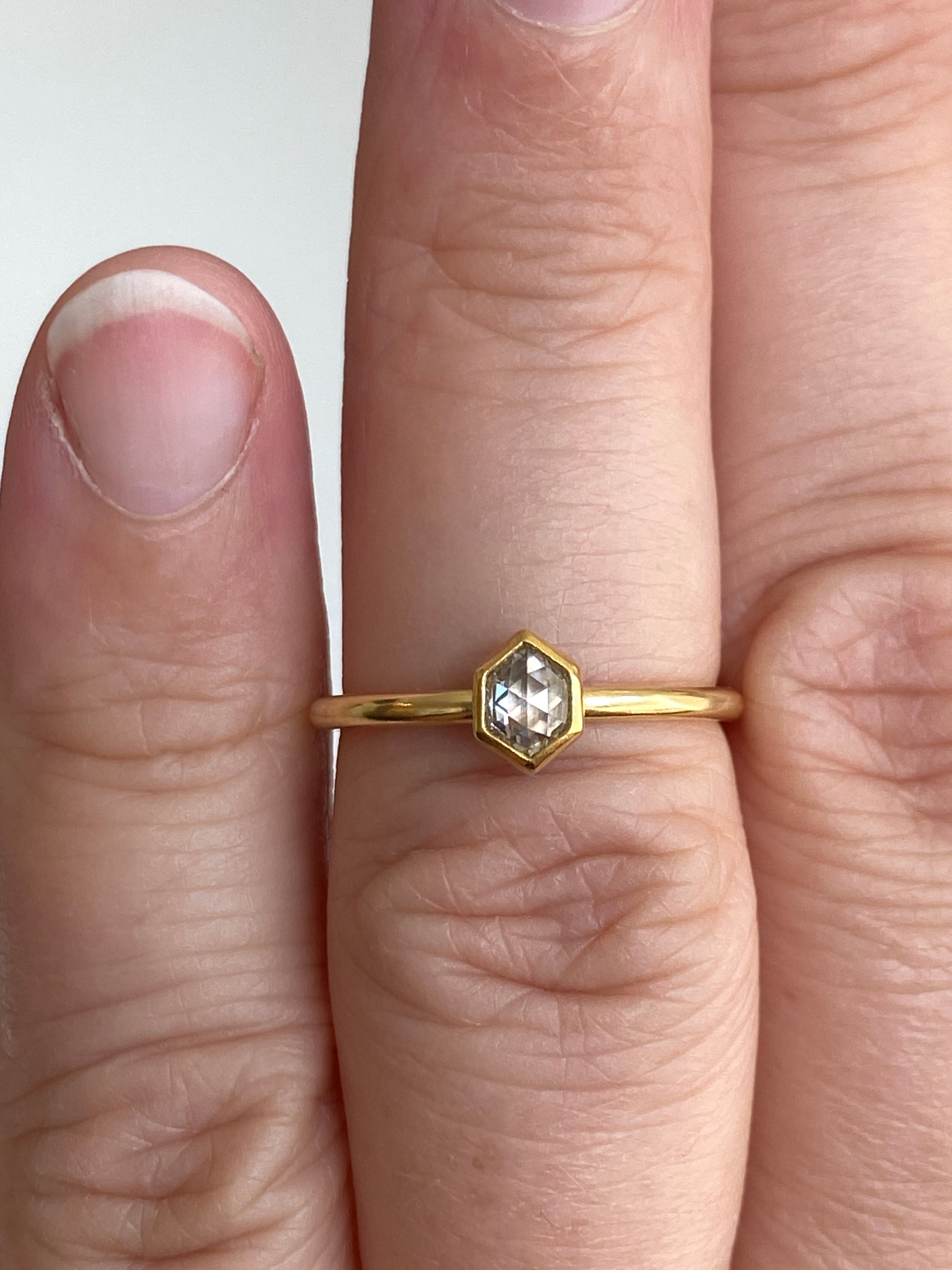 Sam Woehrmann- Hexagon Diamond Ring