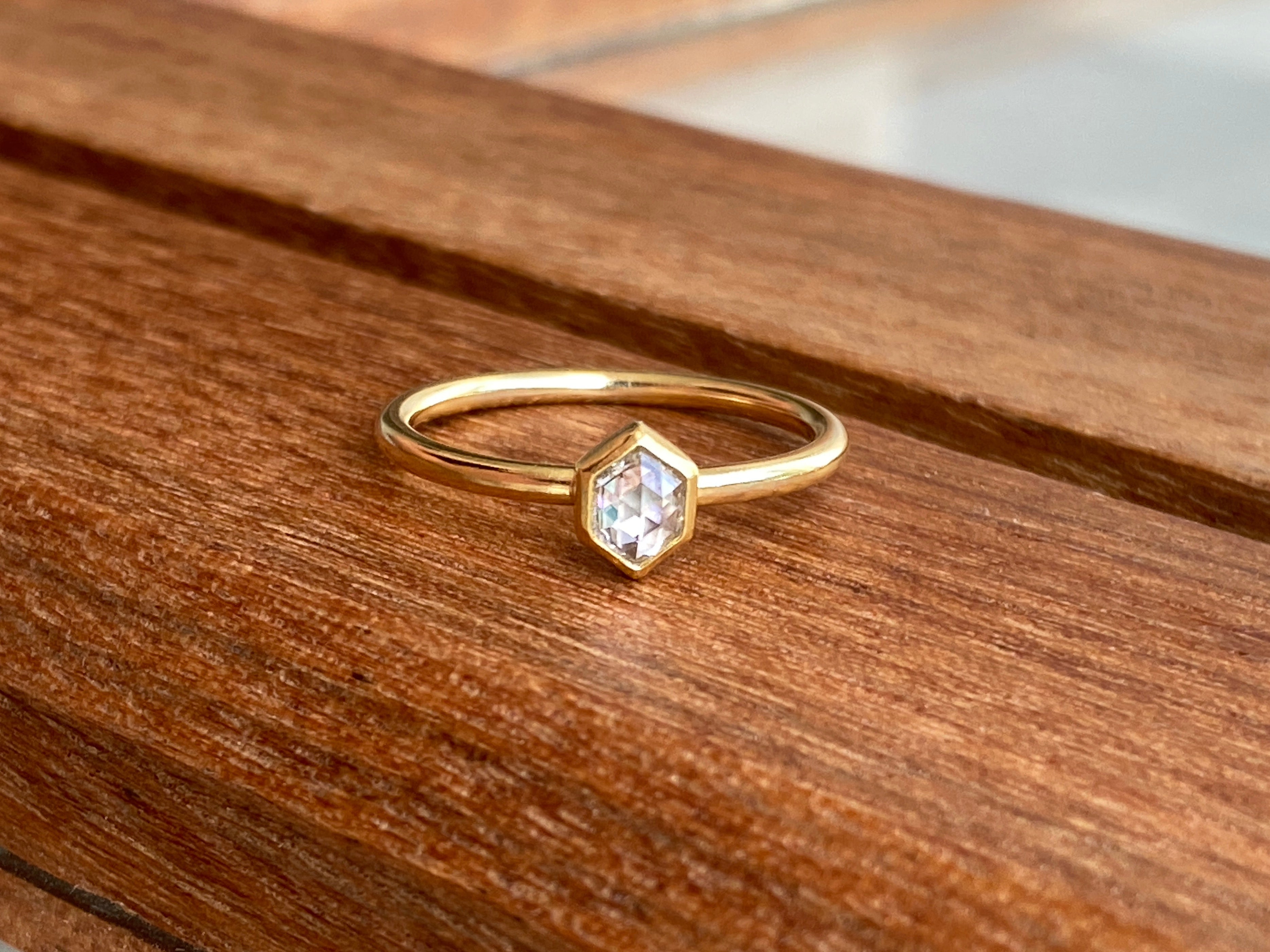 Sam Woehrmann- Hexagon Diamond Ring