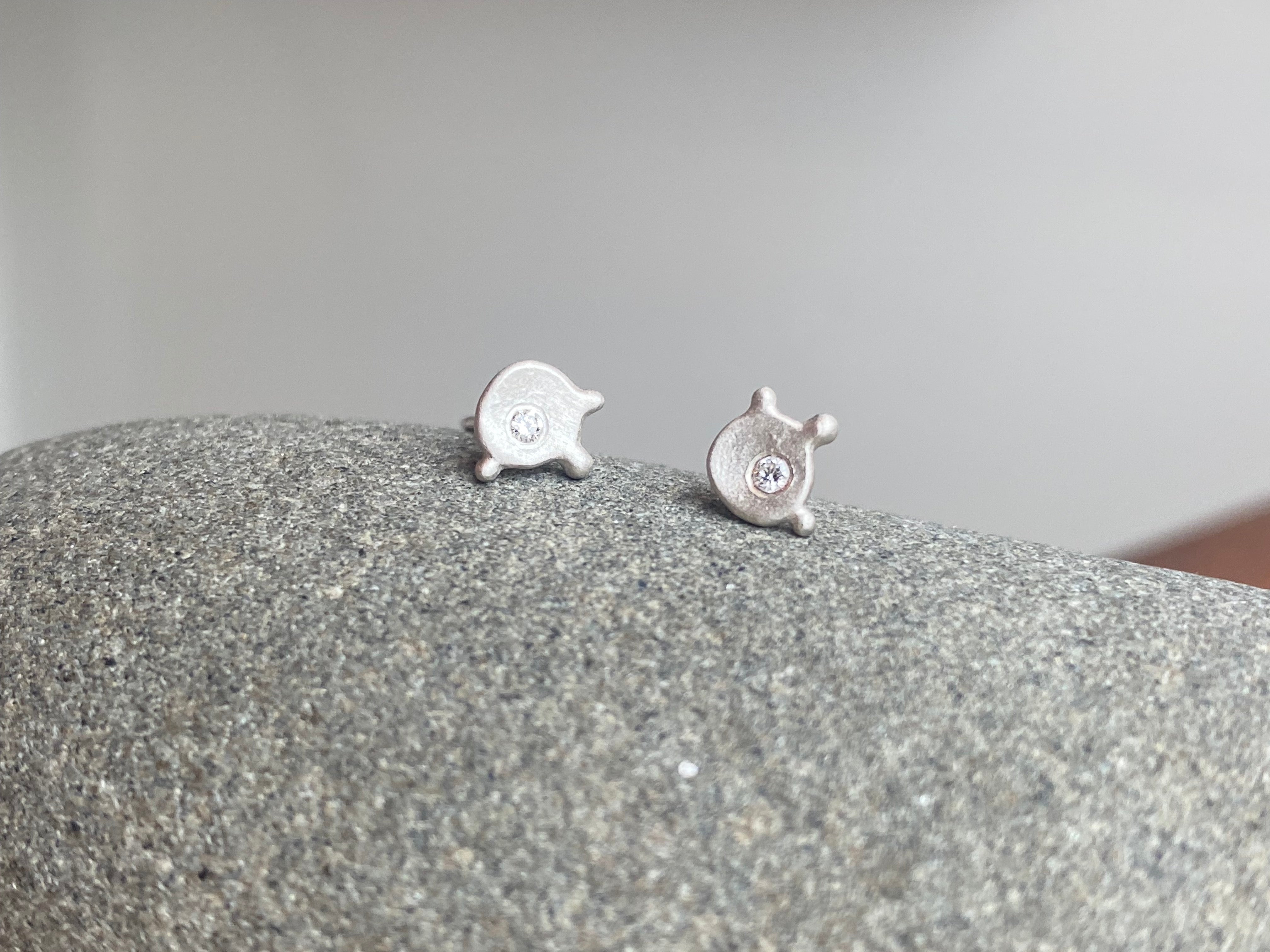 Leia Zumbro- Cloud Stud Earrings- Sterling silver