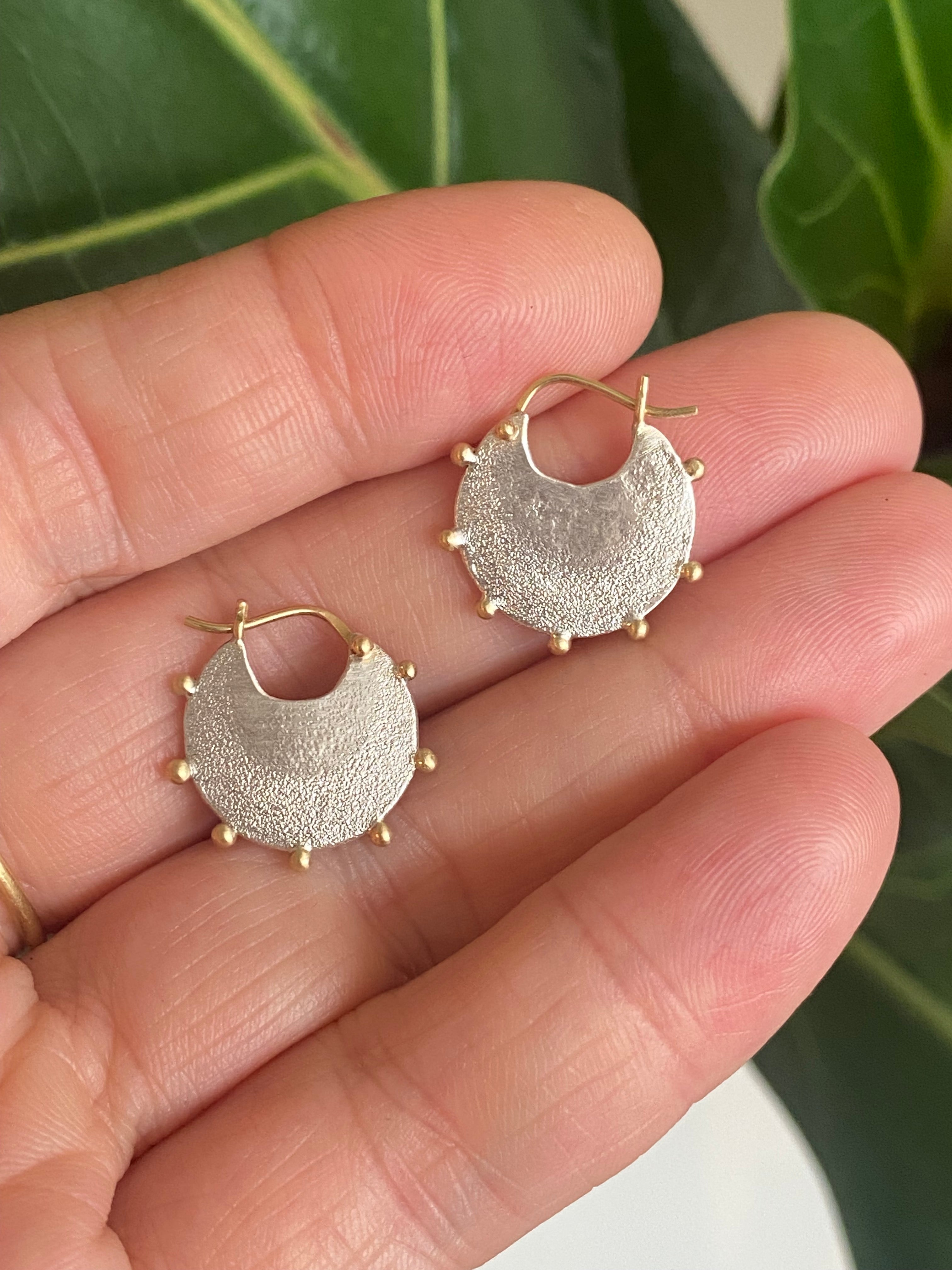 Leia Zumbro- Moon Cloud Hoop Earrings