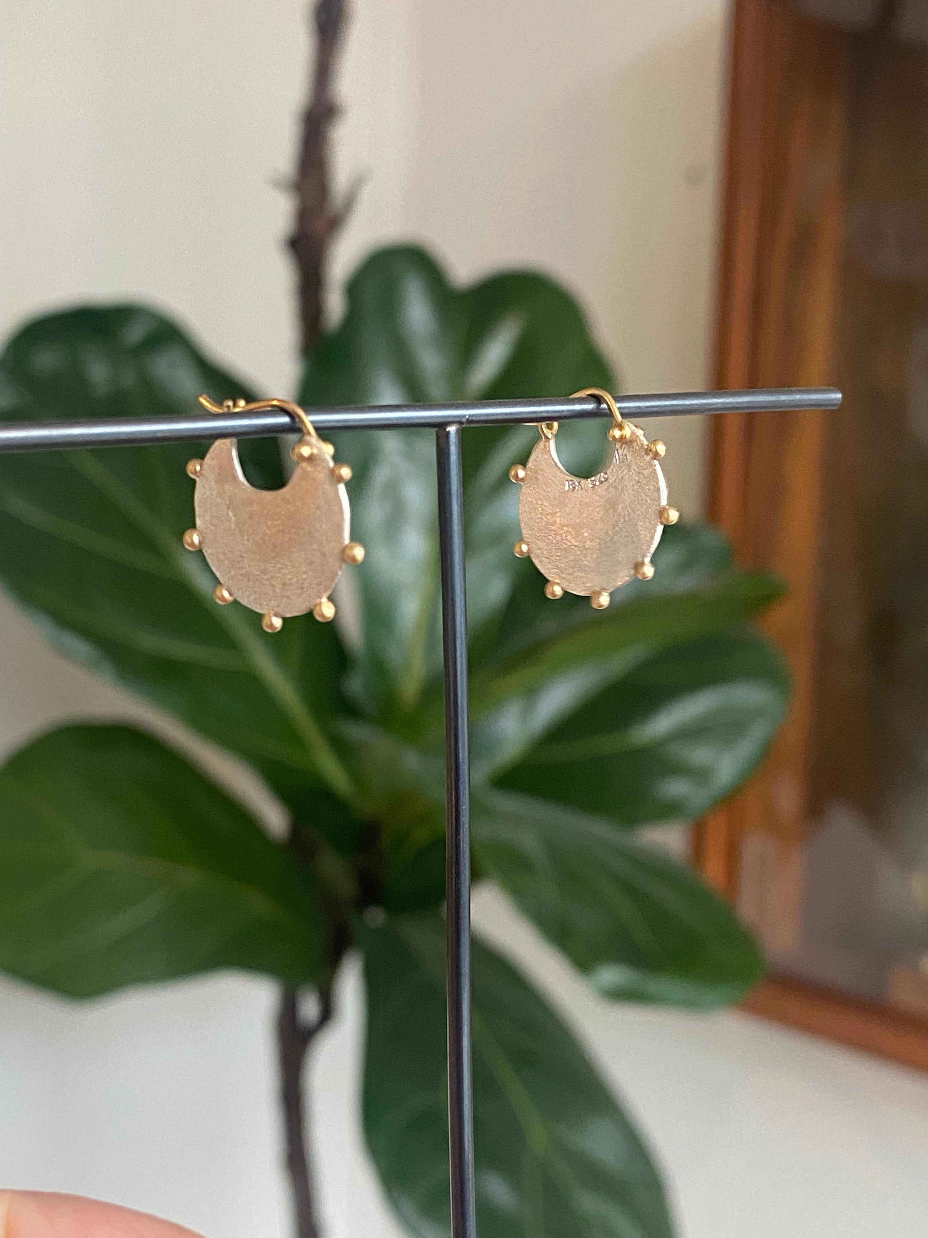 Leia Zumbro- Moon Cloud Hoop Earrings