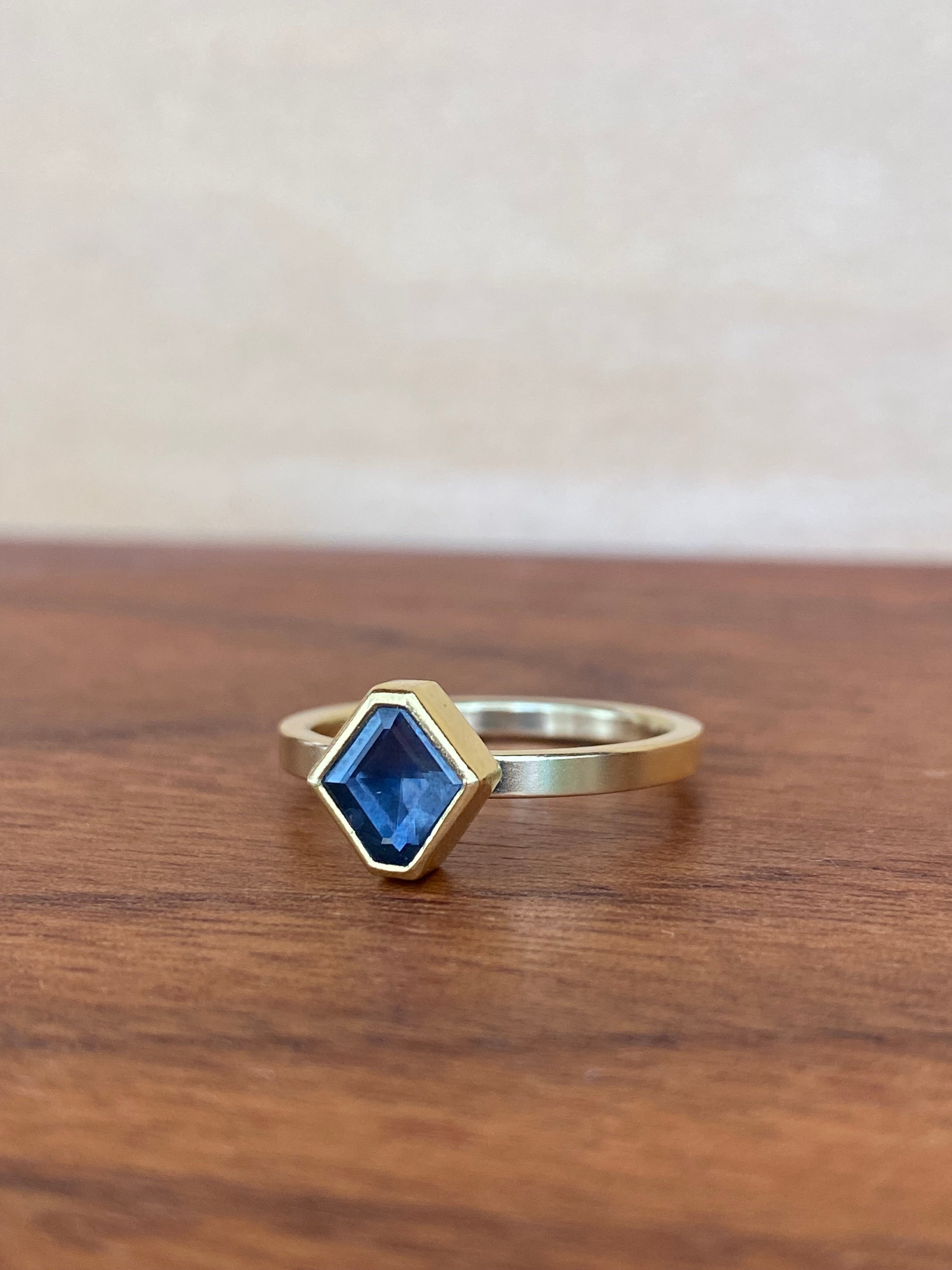Sam Woehrmann- Montana Sapphire Lozenge Ring