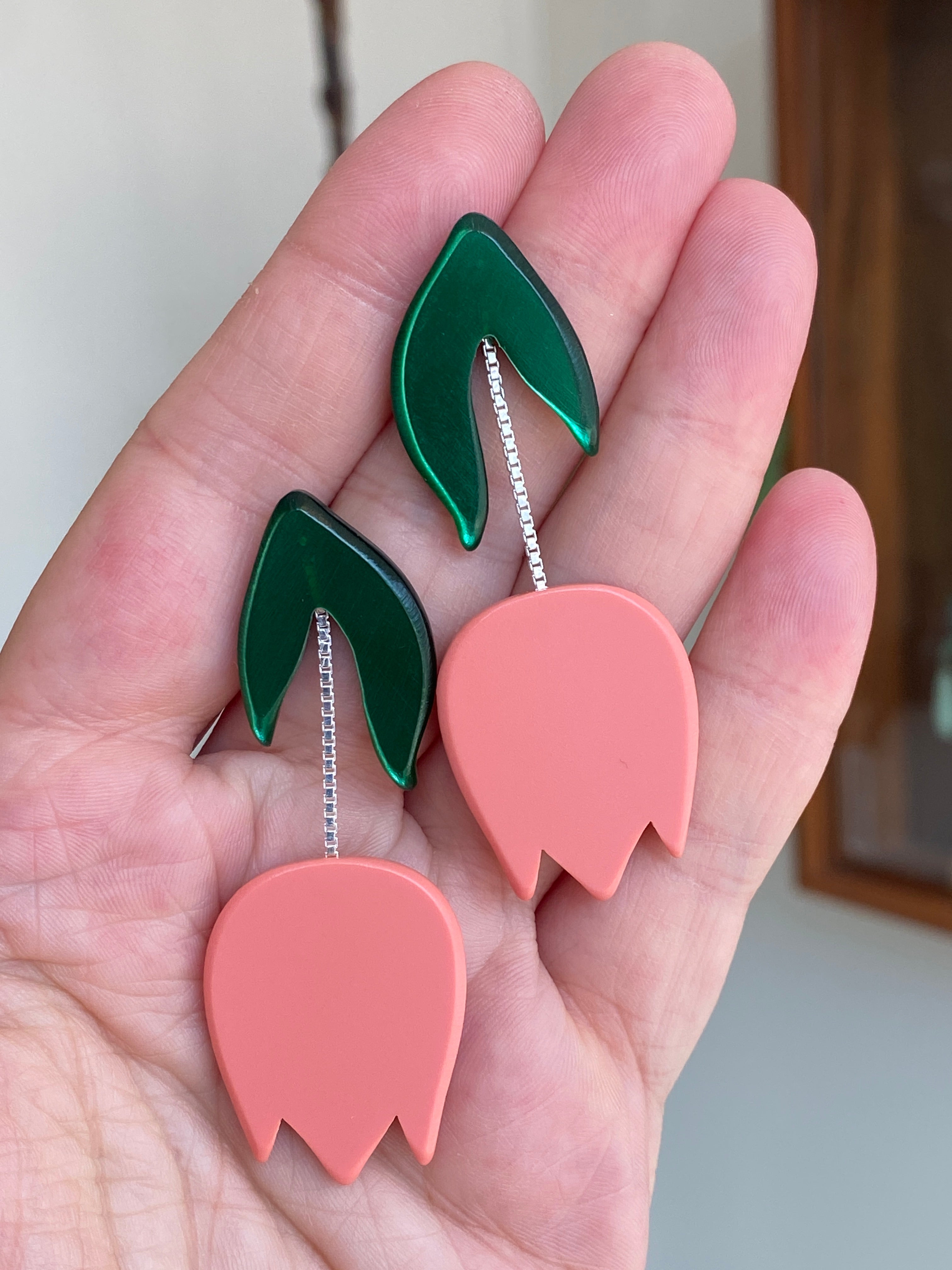 Woll Jewelry- Tulip Dangle Earrings