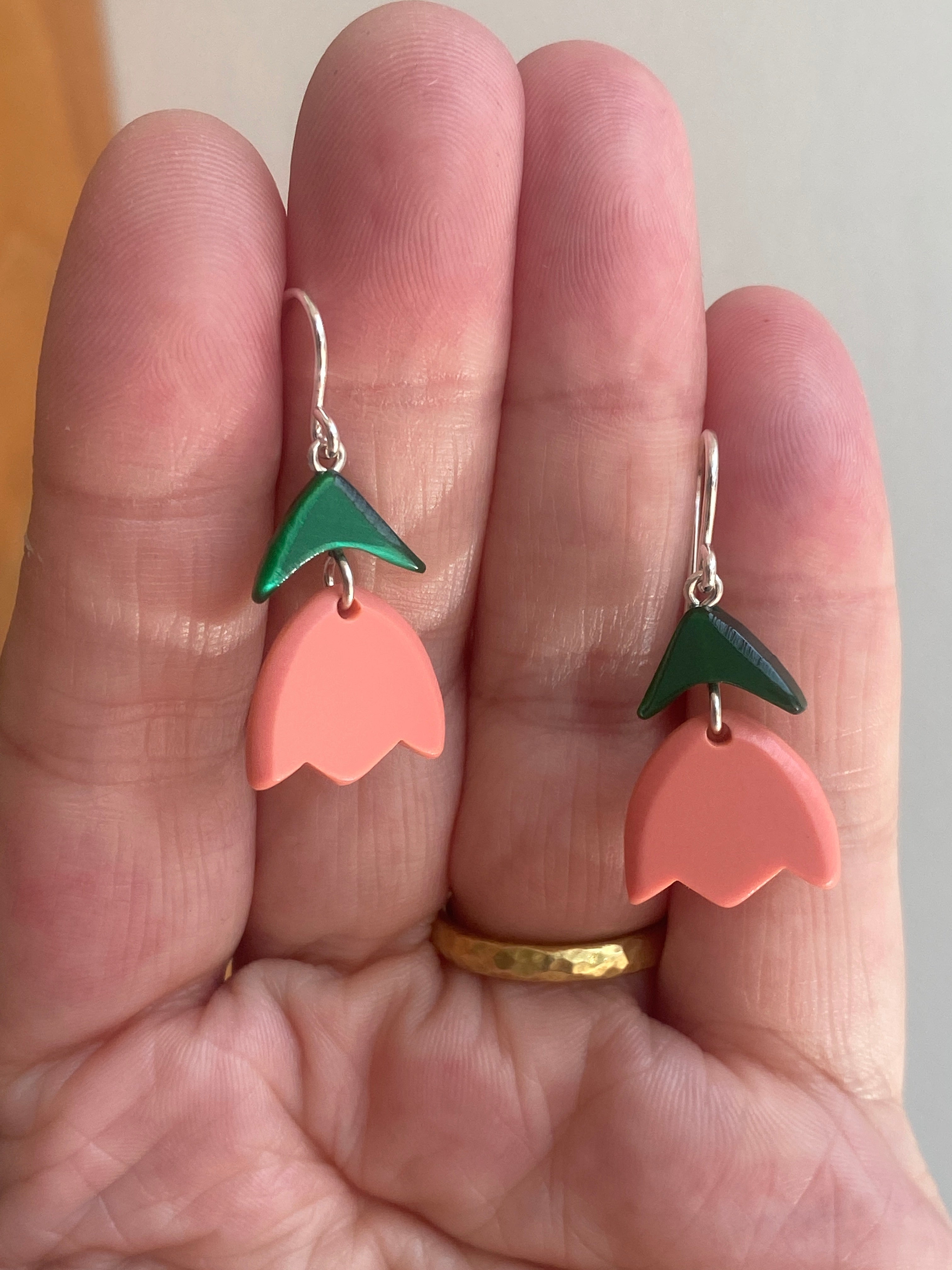 Woll Jewelry- Petite Tulip Earrings on Wire