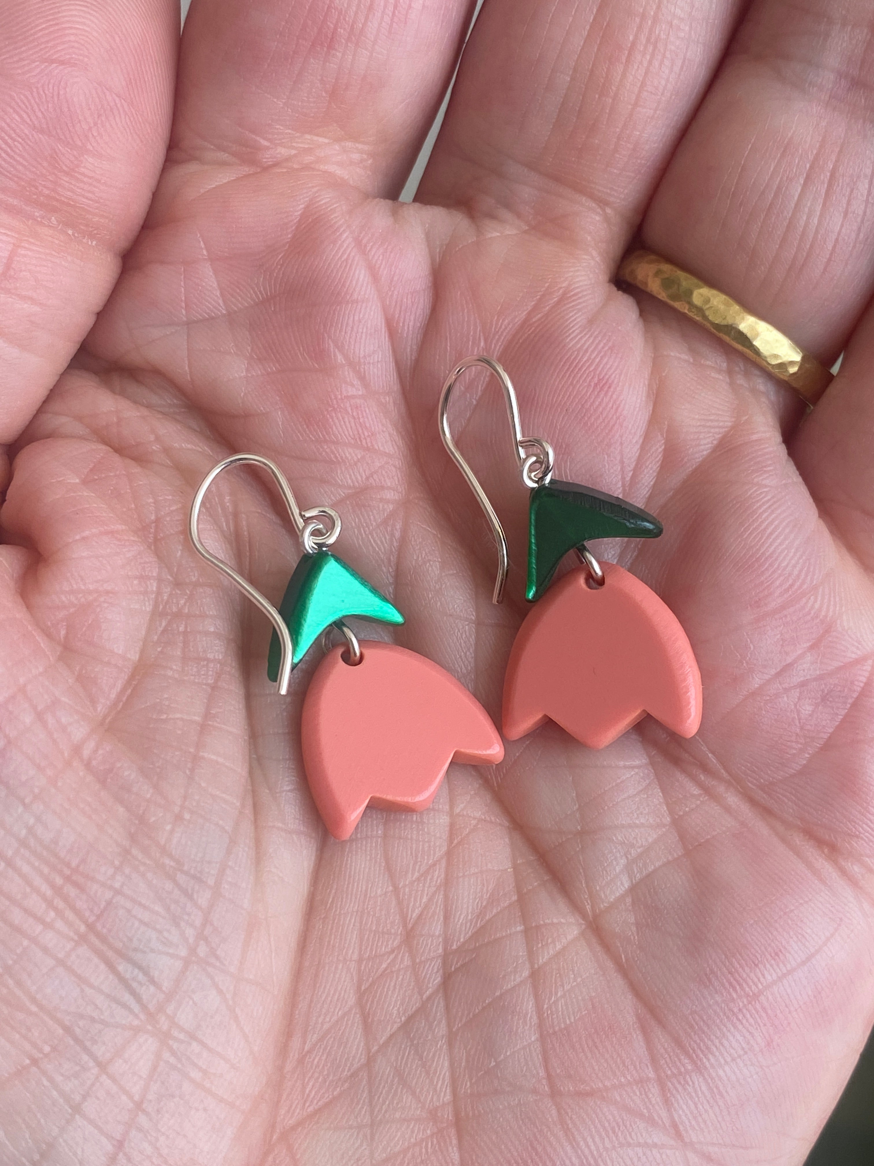 Woll Jewelry- Petite Tulip Earrings on Wire