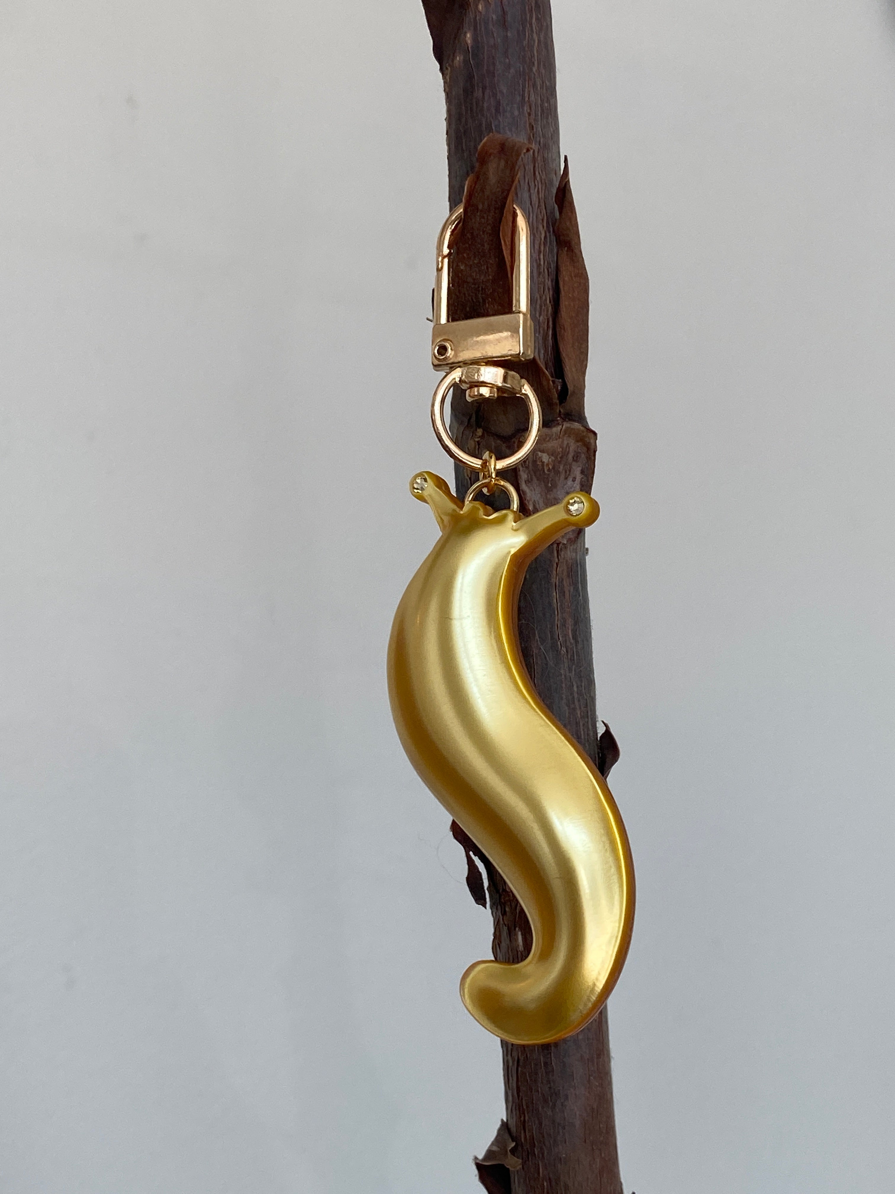 Woll Jewelry- Banana Slug Key Chain