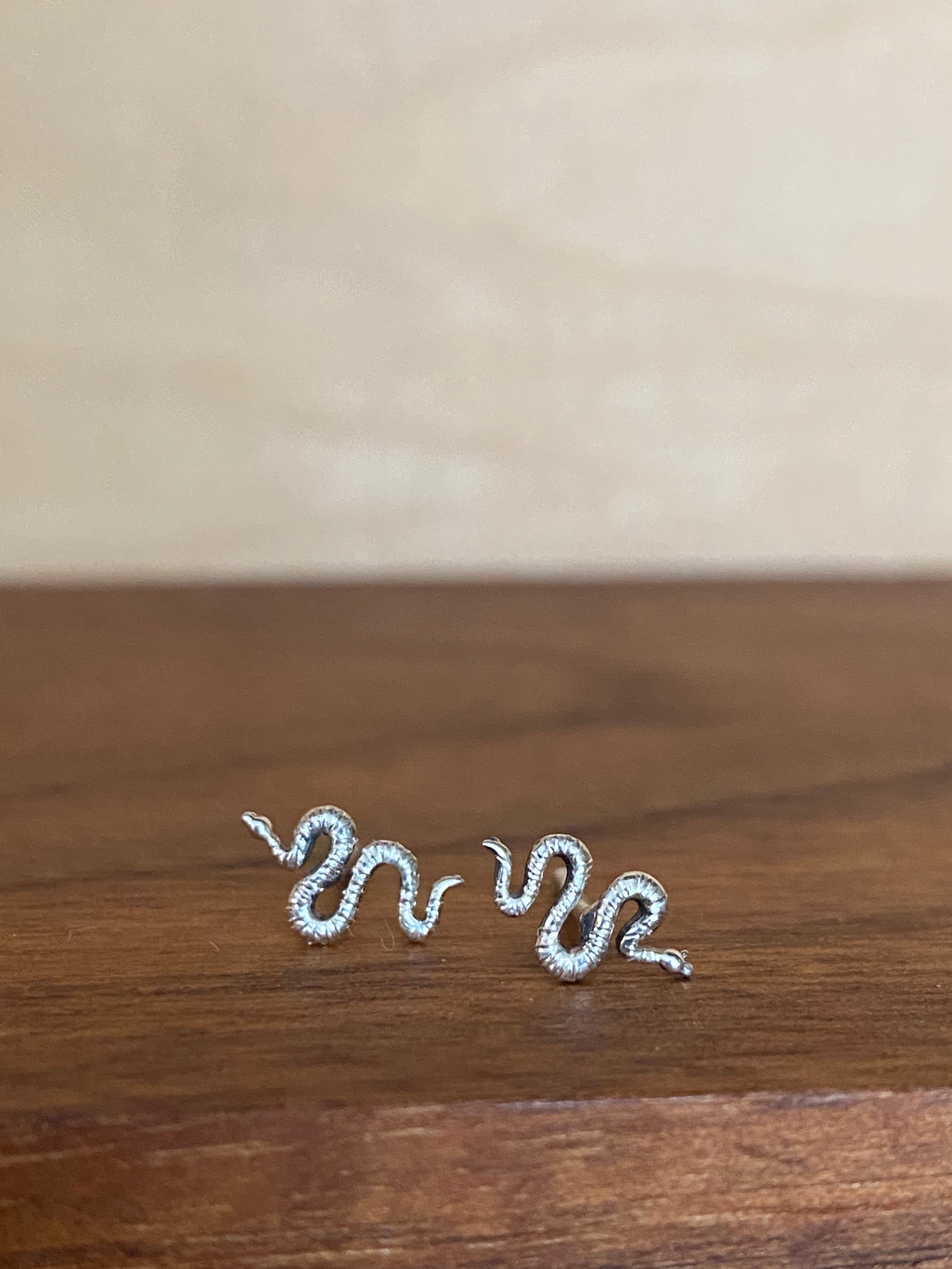 Koedyker Crafted- Teeny Tiny Baby Snake Stud Earrings