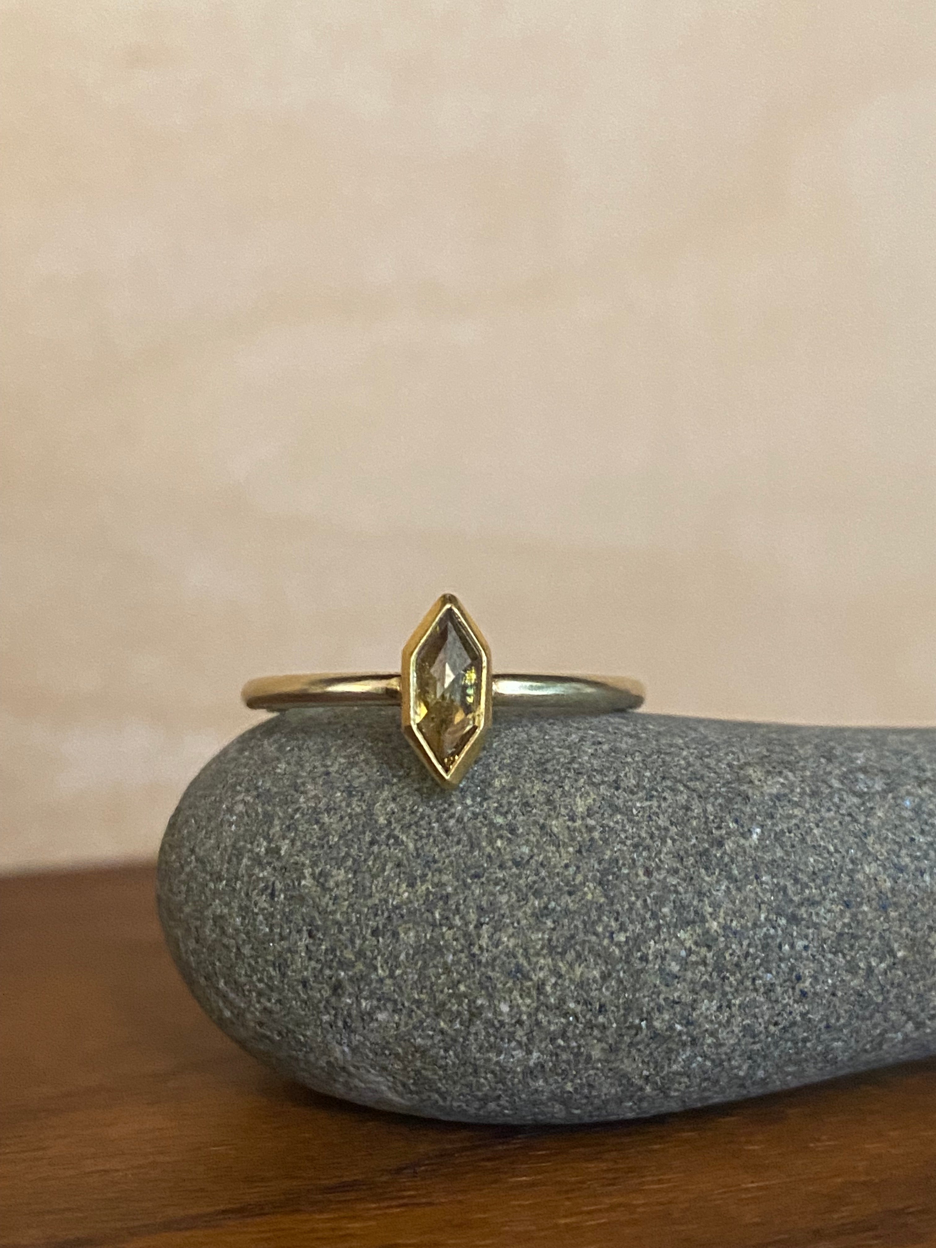 Sam Woehrmann- Brown Diamond Hexagon Ring