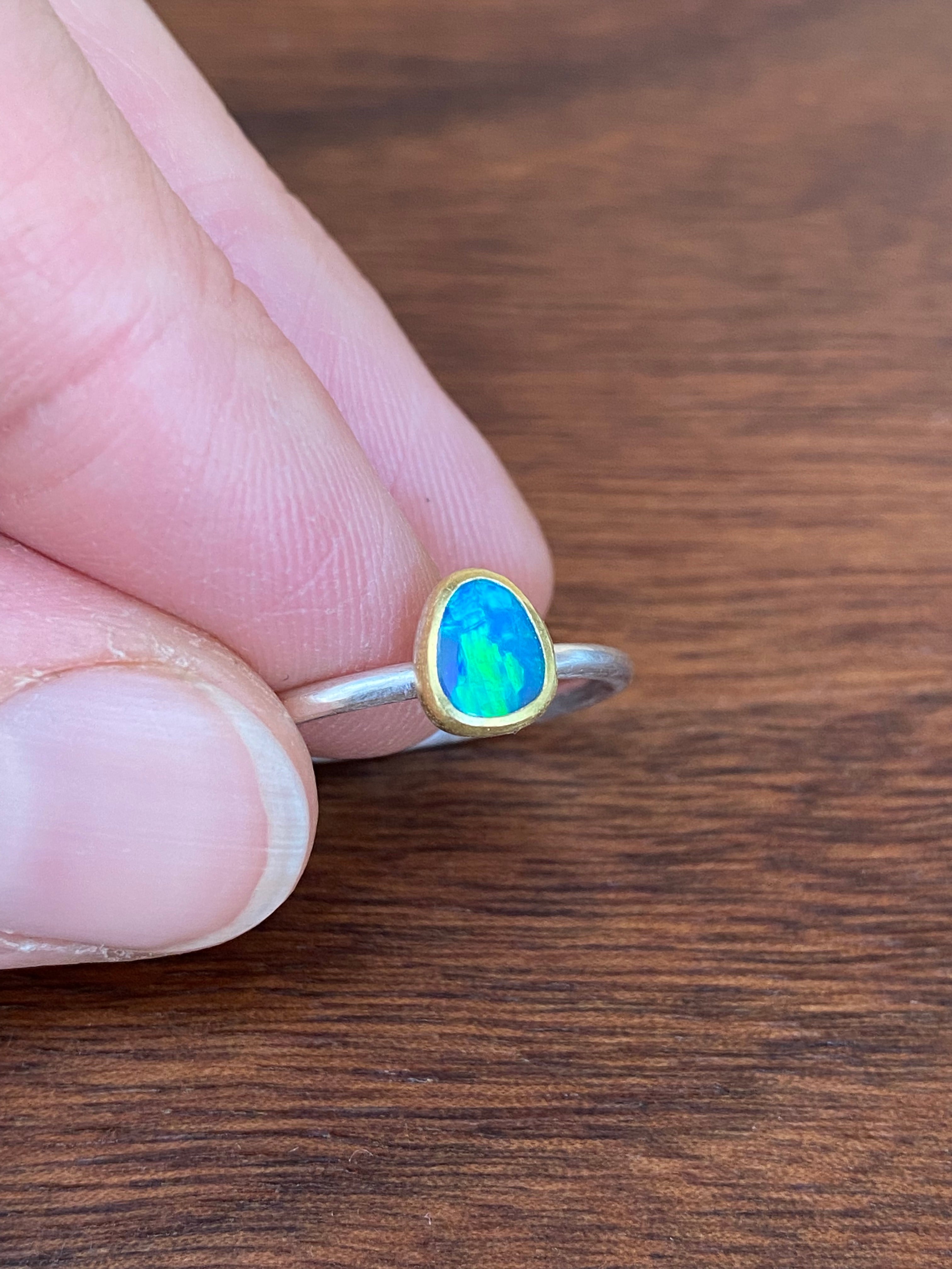Sam Woehrmann- Irregular Shape Ancients17 Opal Ring