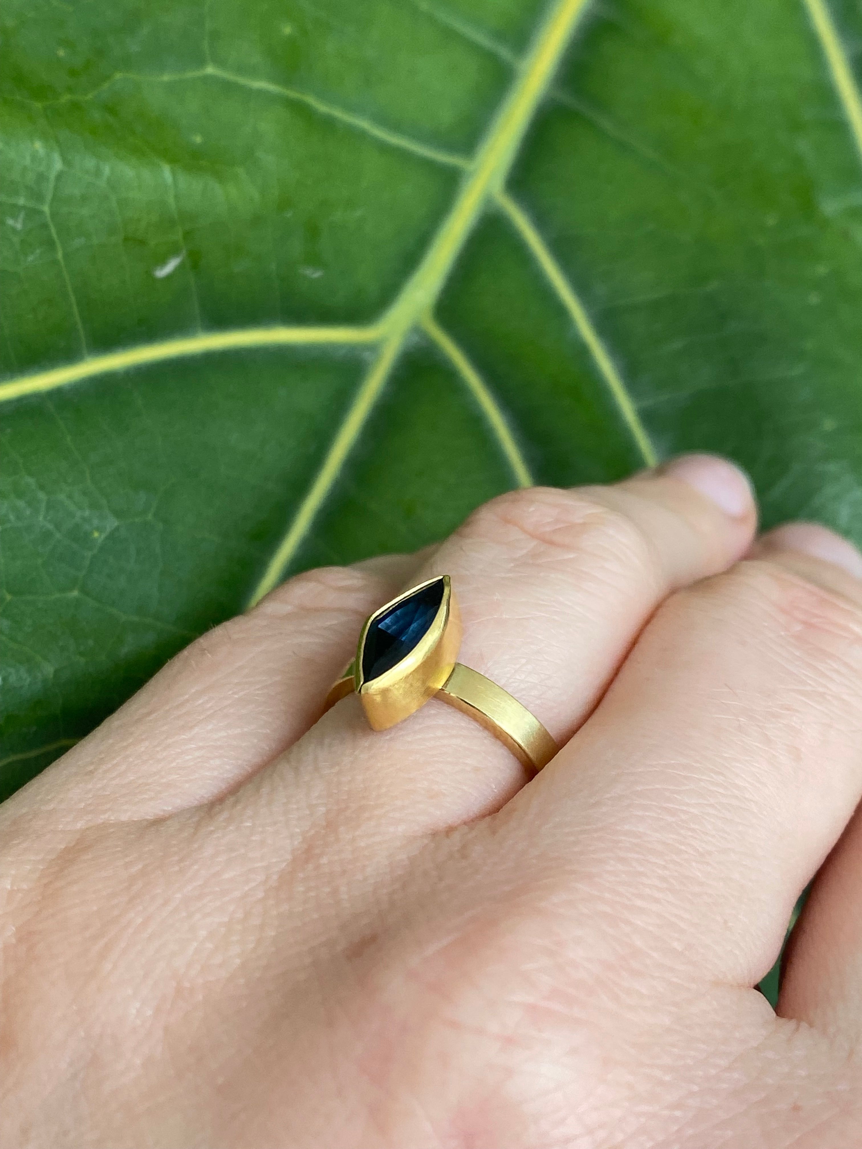 Sam Woehrmann- Sapphire Marquis Ring