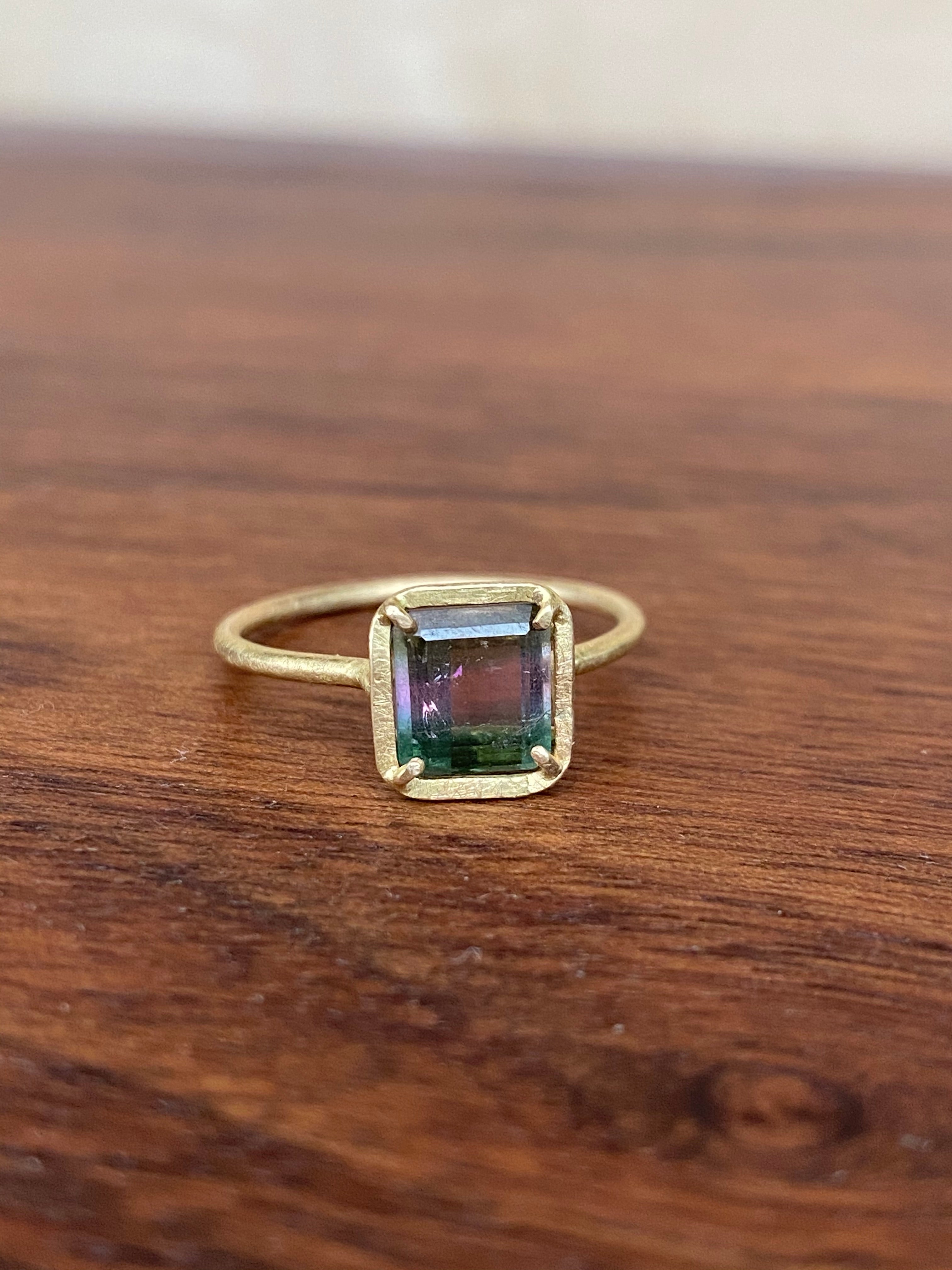 Siedra Loeffler- Bi-Color Tourmaline Framed Ring