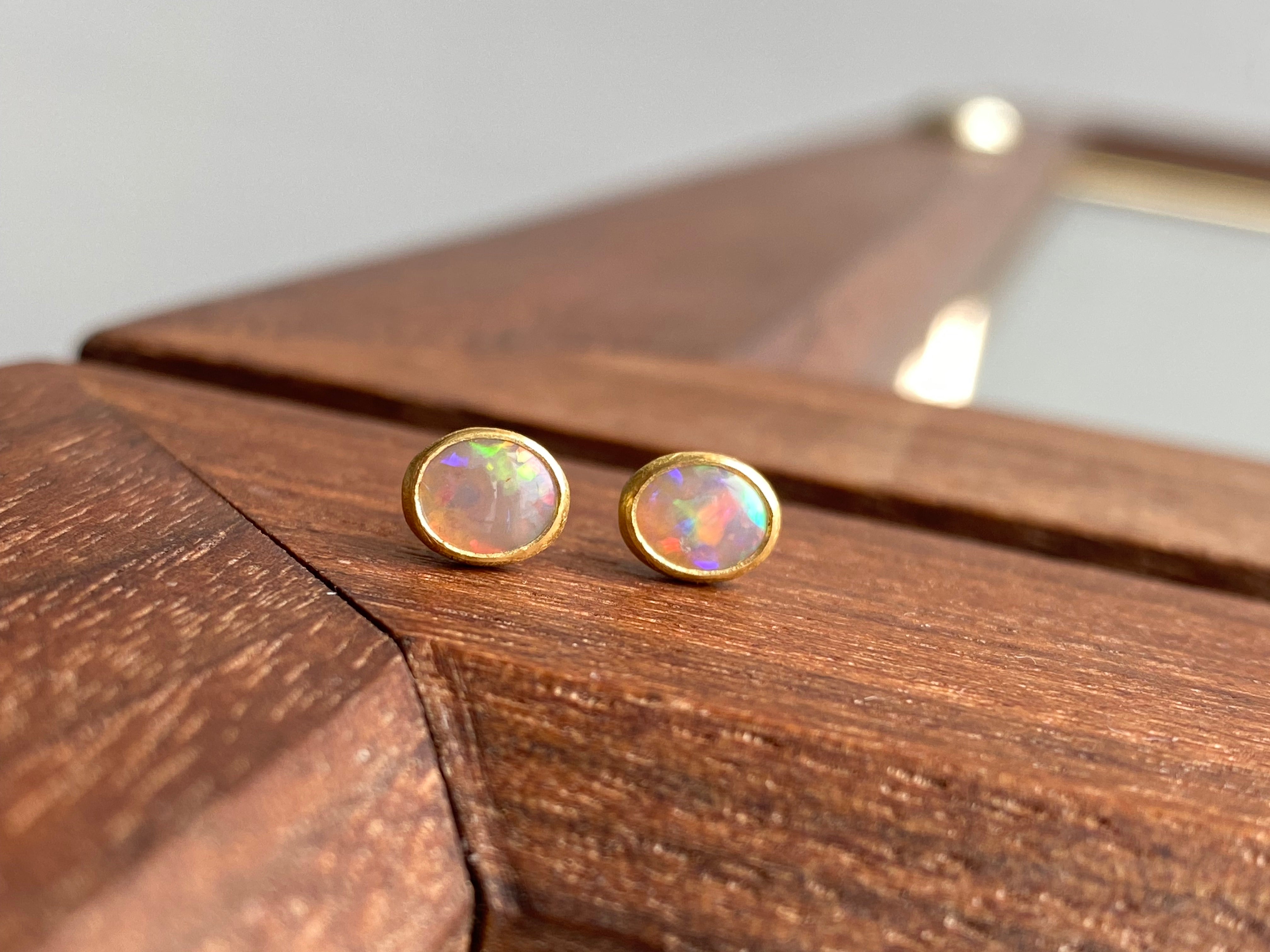 Siedra Loeffler- Ancients 17 Opal Stud Earrings