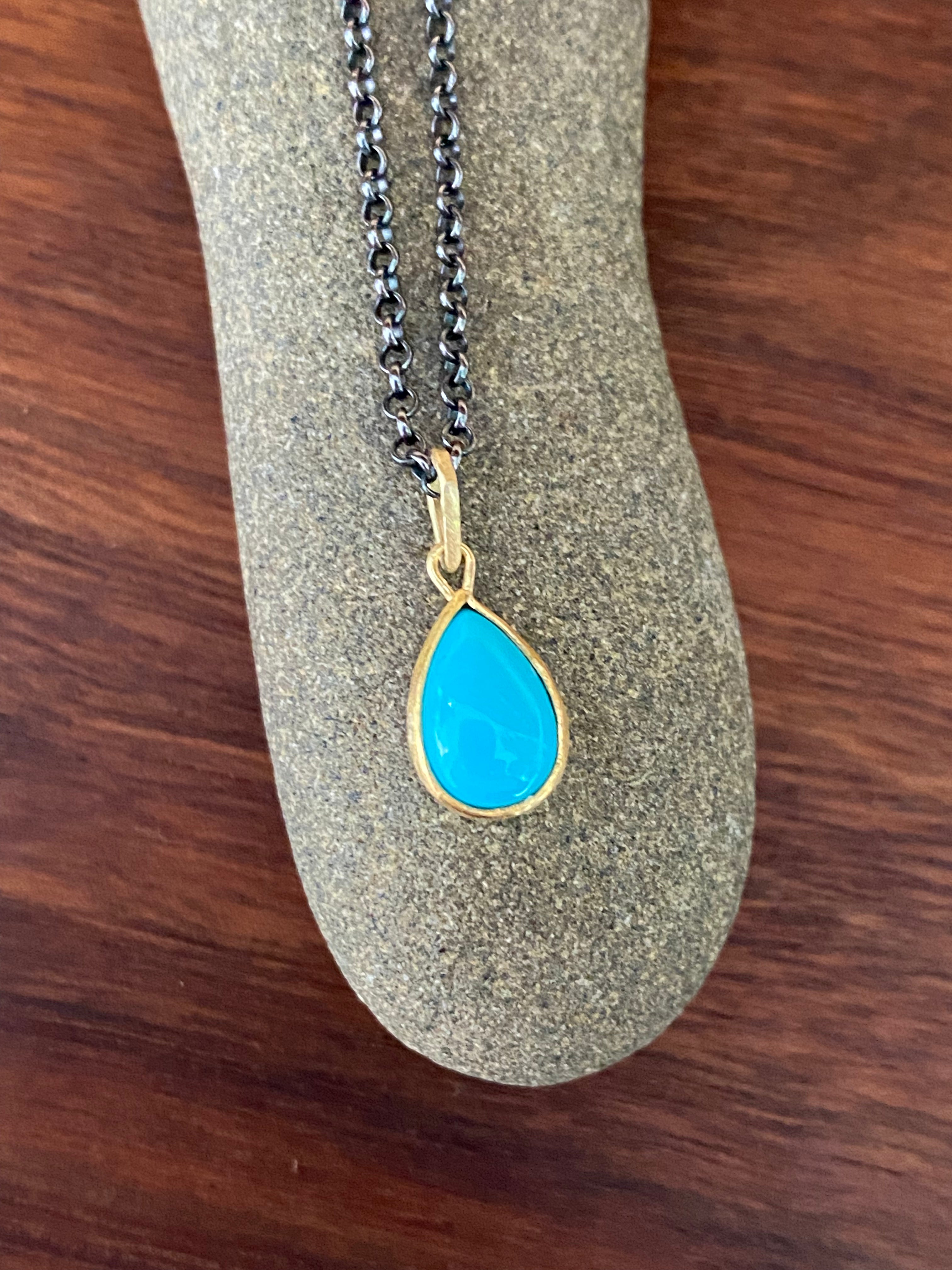 Siedra Loeffler- Turquoise Drop Pendant