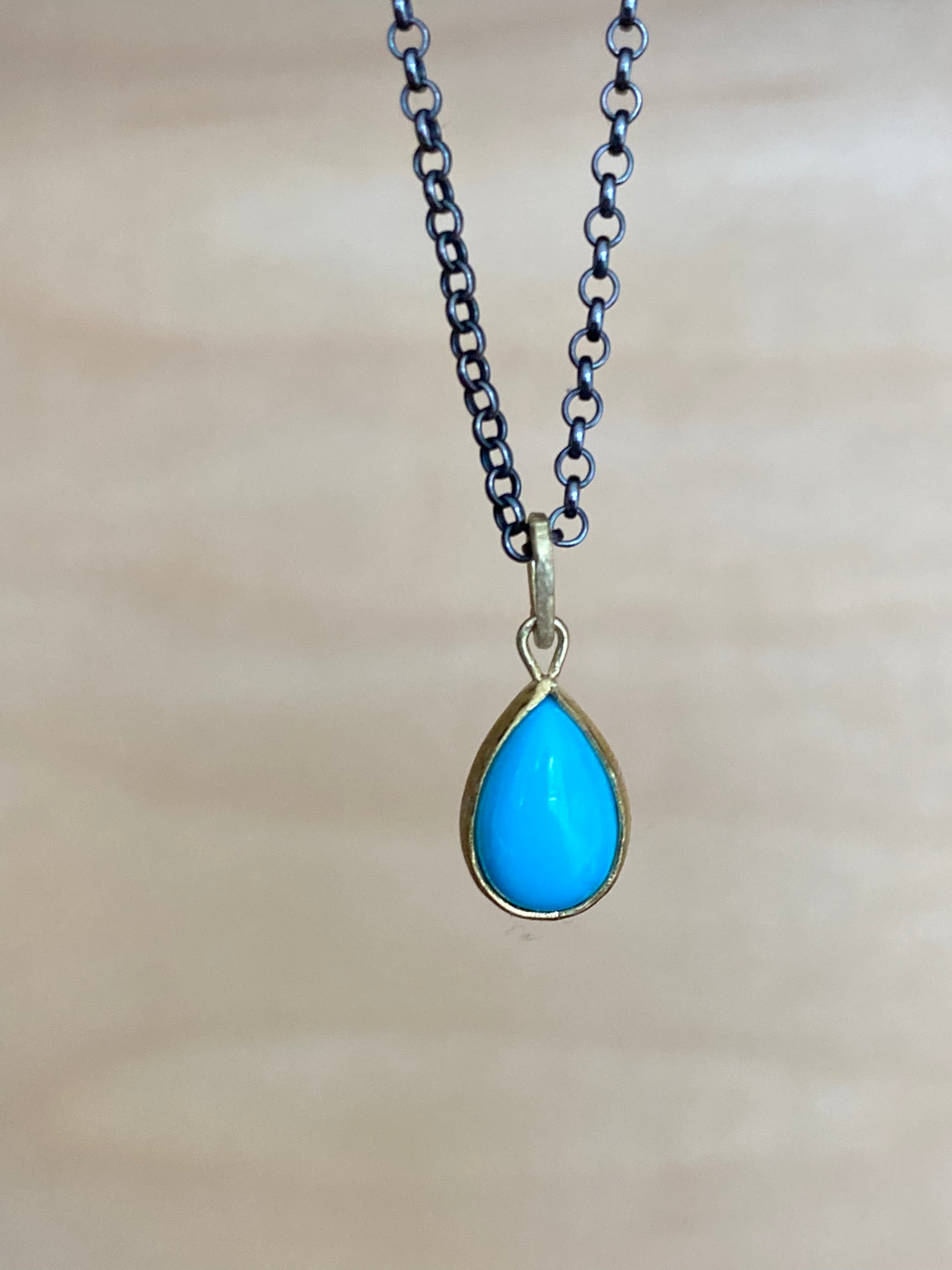 Siedra Loeffler- Turquoise Drop Pendant