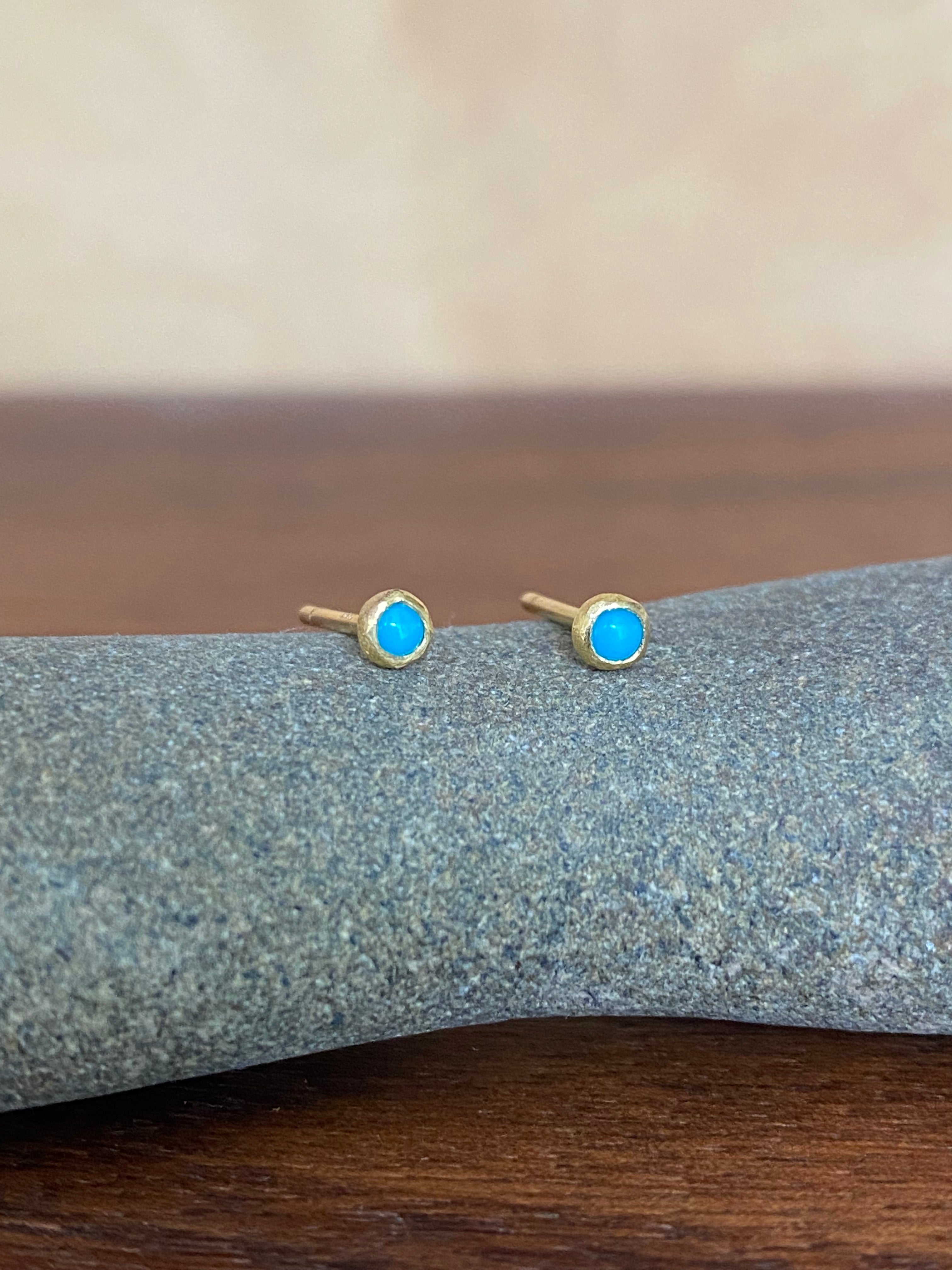 Siedra Loeffler- Petite Turquoise Stud Earring