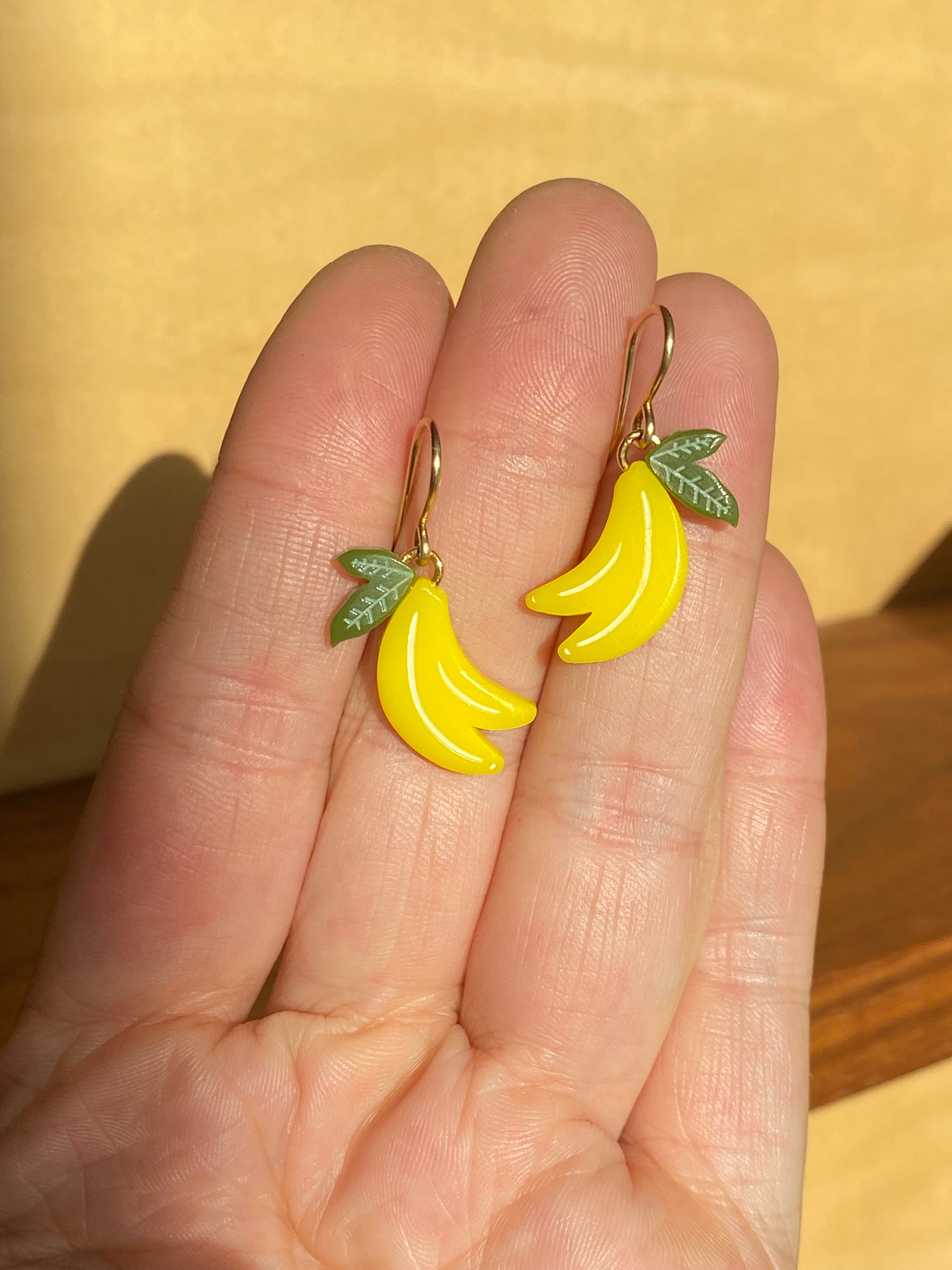 Woll Jewelry- Banana Charm Earrings