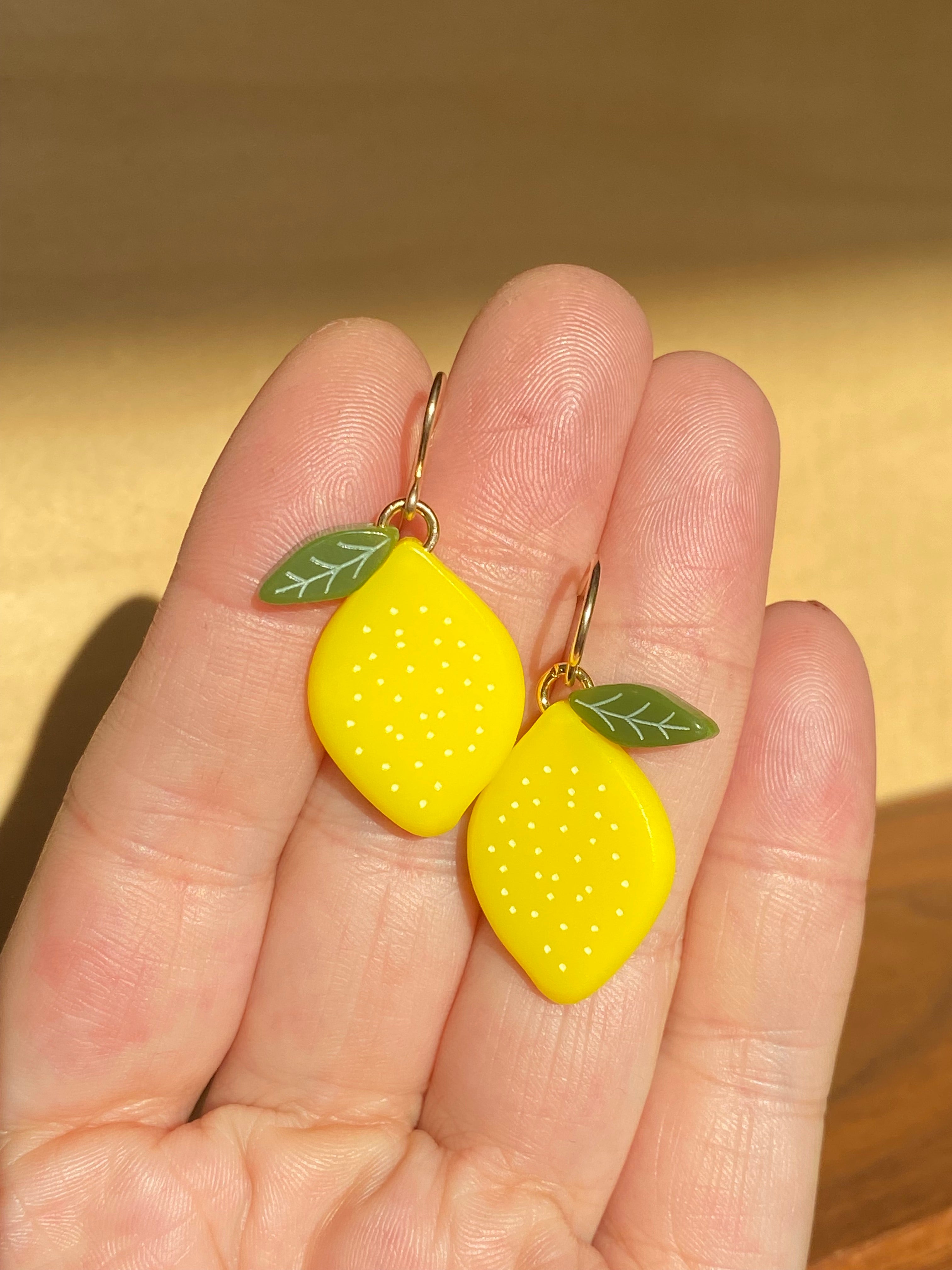 Woll Jewelry- Lemon Earrings