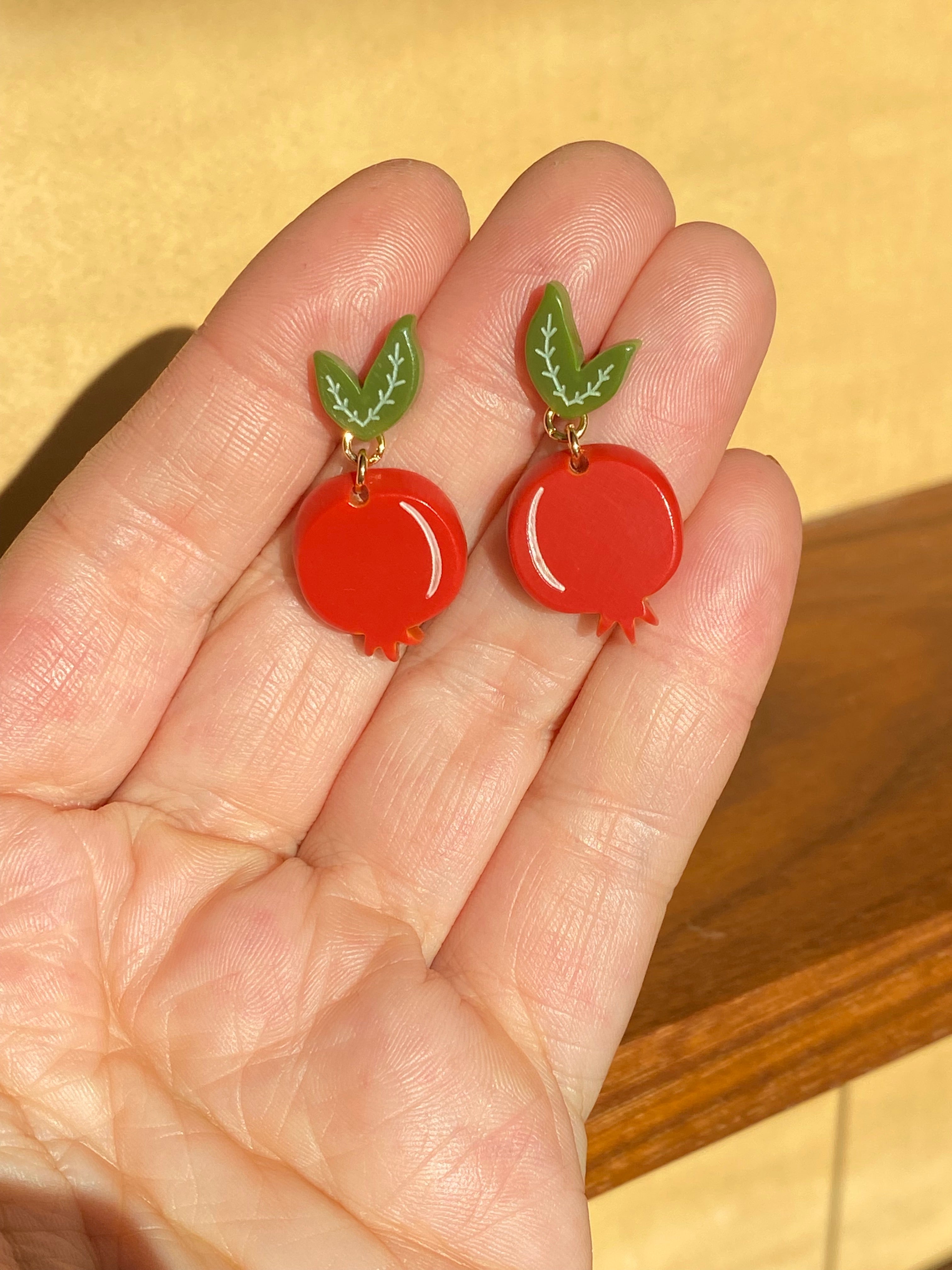 Woll Jewelry- Pomegranate Earrings